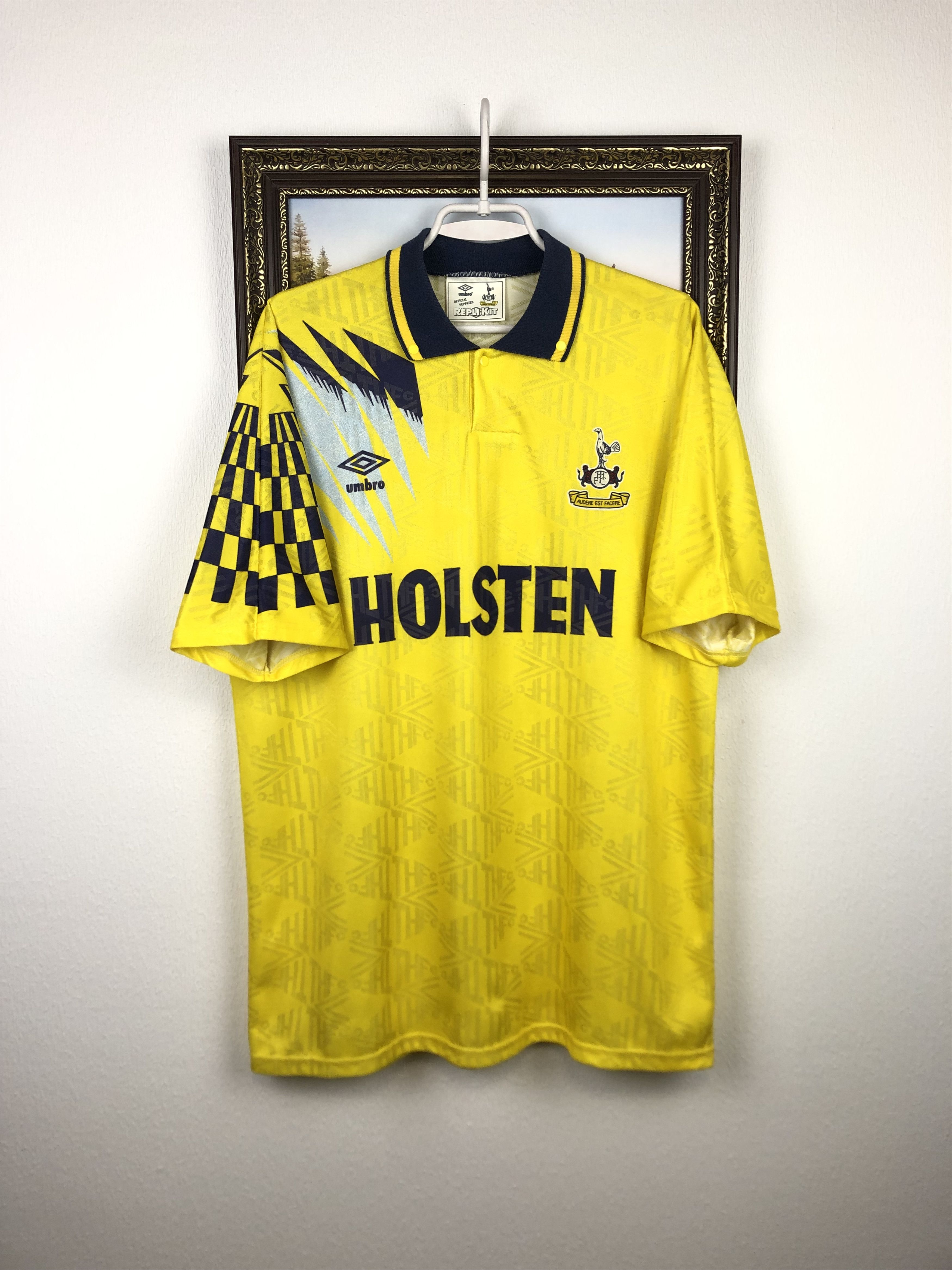 Tottenham Hotspur football shirt 1991 Soccer Umbro Jersey