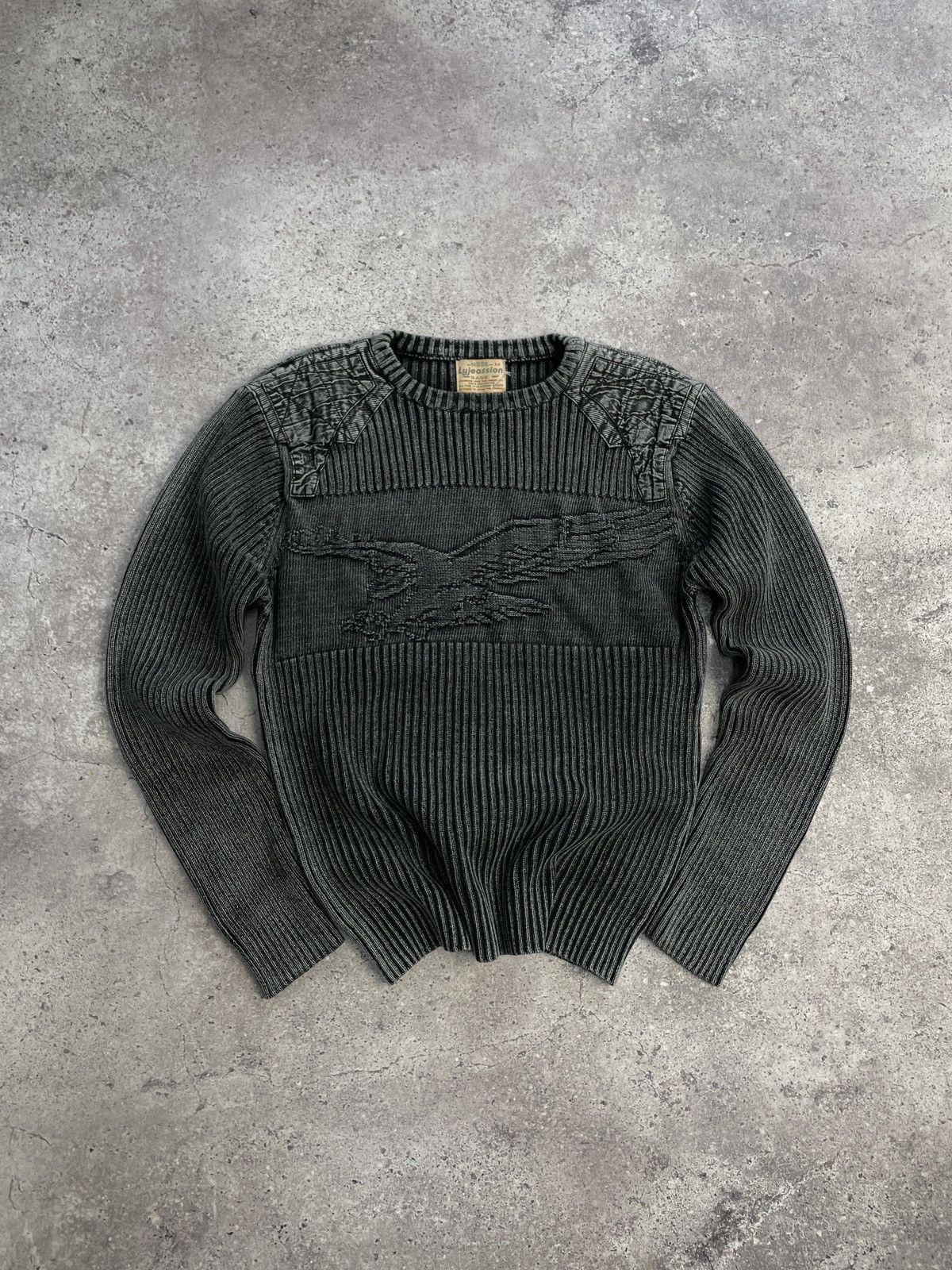 Japanese Brand × Vintage Vintage Avant Garde Style Striped Sweater Faded Y2K knitted Size US M / EU 48-50 / 2 - 2 Thumbnail