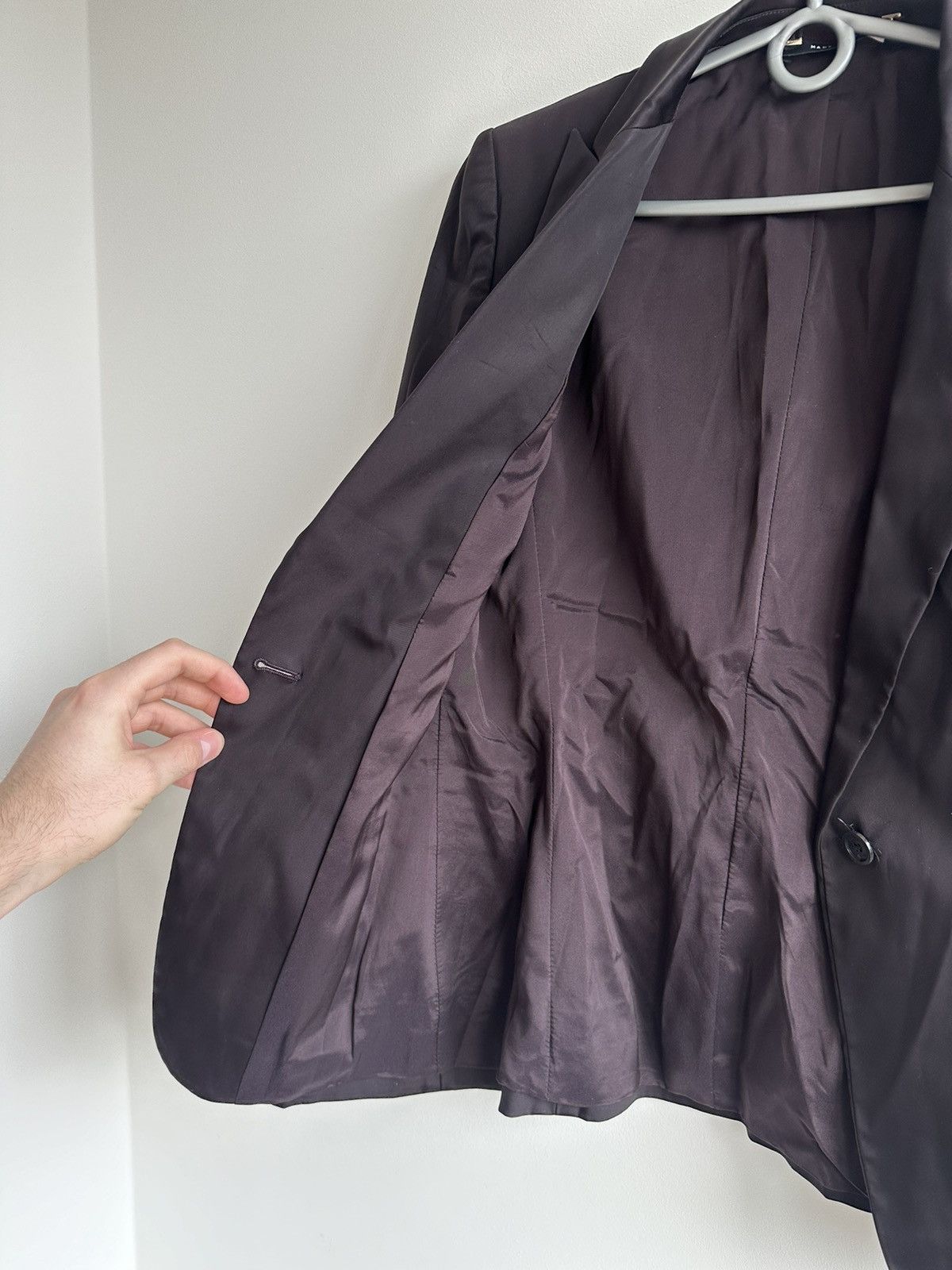 Gucci 2004 Gucci by Tom Ford 1 Button Blazer Jacket Purple Size 42 Size M / US 6-8 / IT 42-44 - 8 Thumbnail