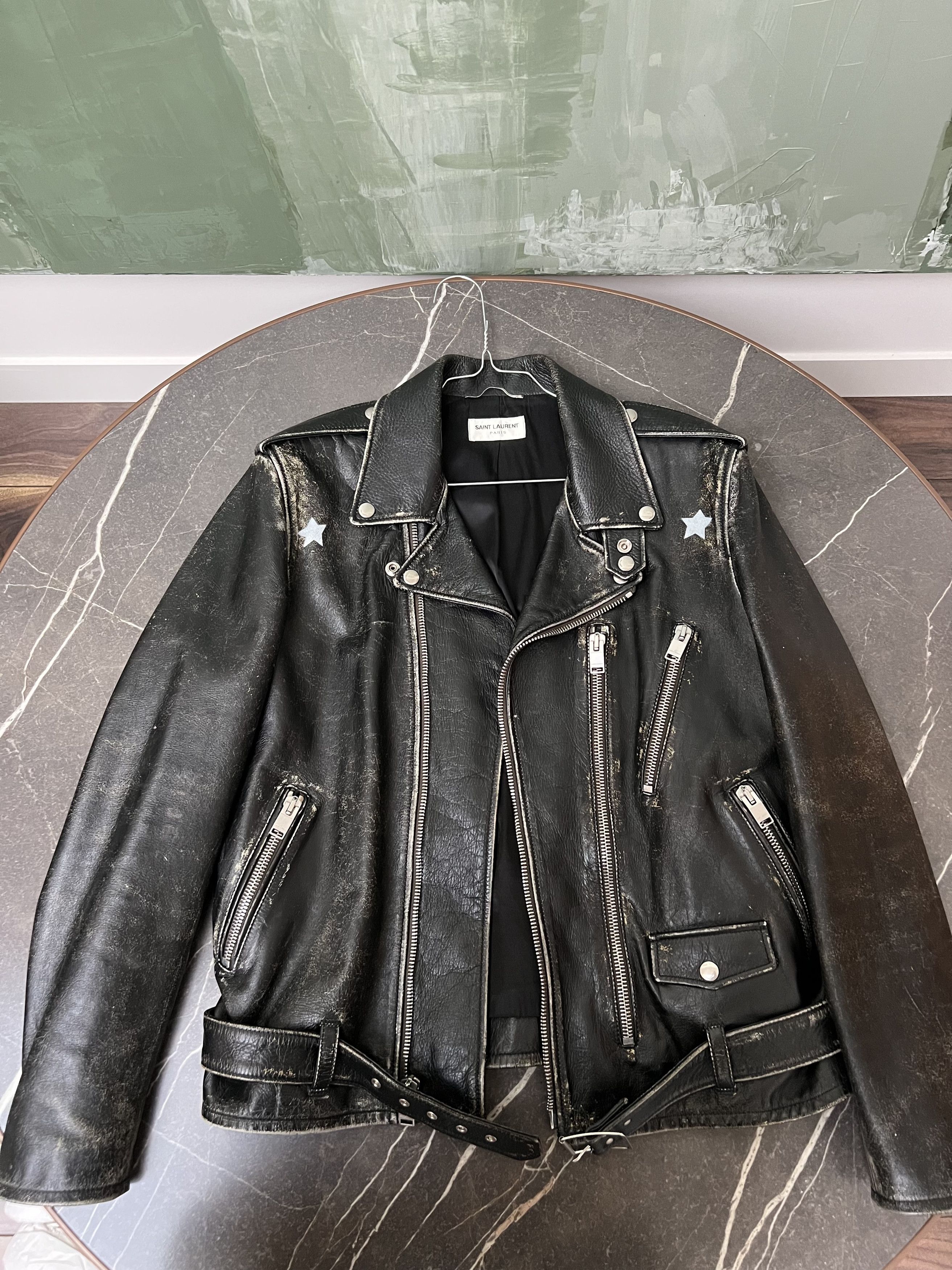 Hedi Slimane × Saint Laurent Paris Rare Saint Laurent L17 Leather Jacket (SS2016) Size US L / EU 52-54 / 3 - 3 Thumbnail