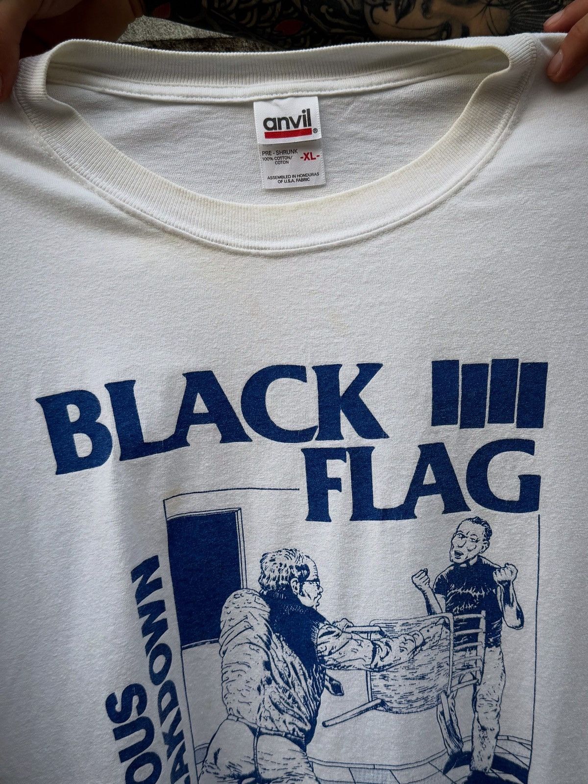Band Tees Vintage 2000’ Black Flag Nervous Breakdown Band Tshirt Size US XL / EU 56 / 4 - 4 Thumbnail