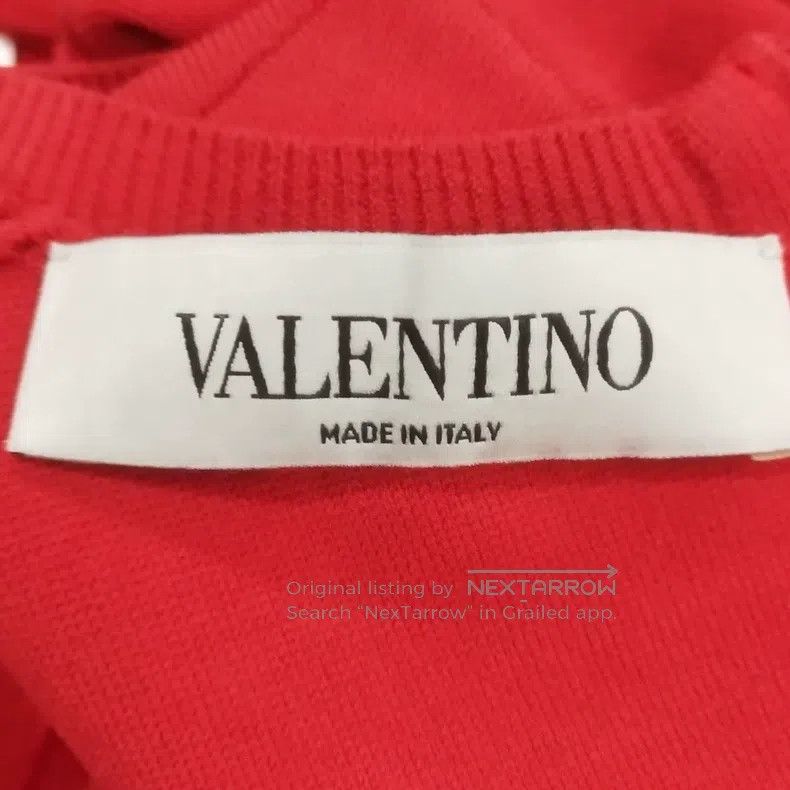 Valentino Valentino Red lace openwork lace crew neck dress Size S / US 4 / IT 40 - 4 Thumbnail
