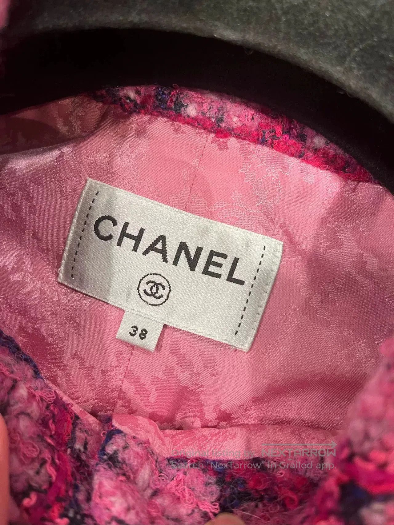 Chanel Chanel 24K Pink Plaid Lion Buckle Coat. Size US M / EU 48-50 / 2 - 3 Thumbnail