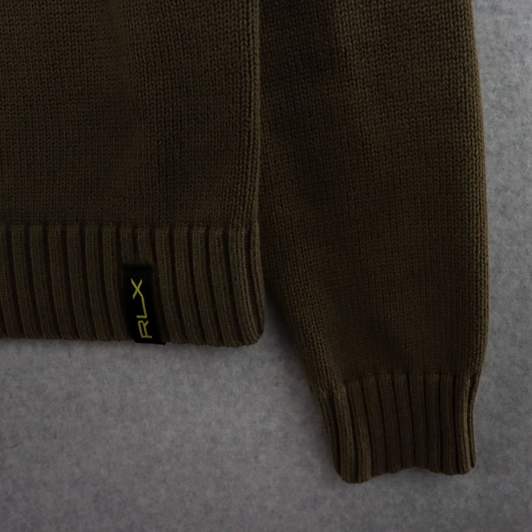 RLX Ralph Lauren VINTAGE RLX RALPH LAUREN Polo Shirt XL Green Ribbed Button Pullover Sweater Men Size US XL / EU 56 / 4 - 7 Thumbnail
