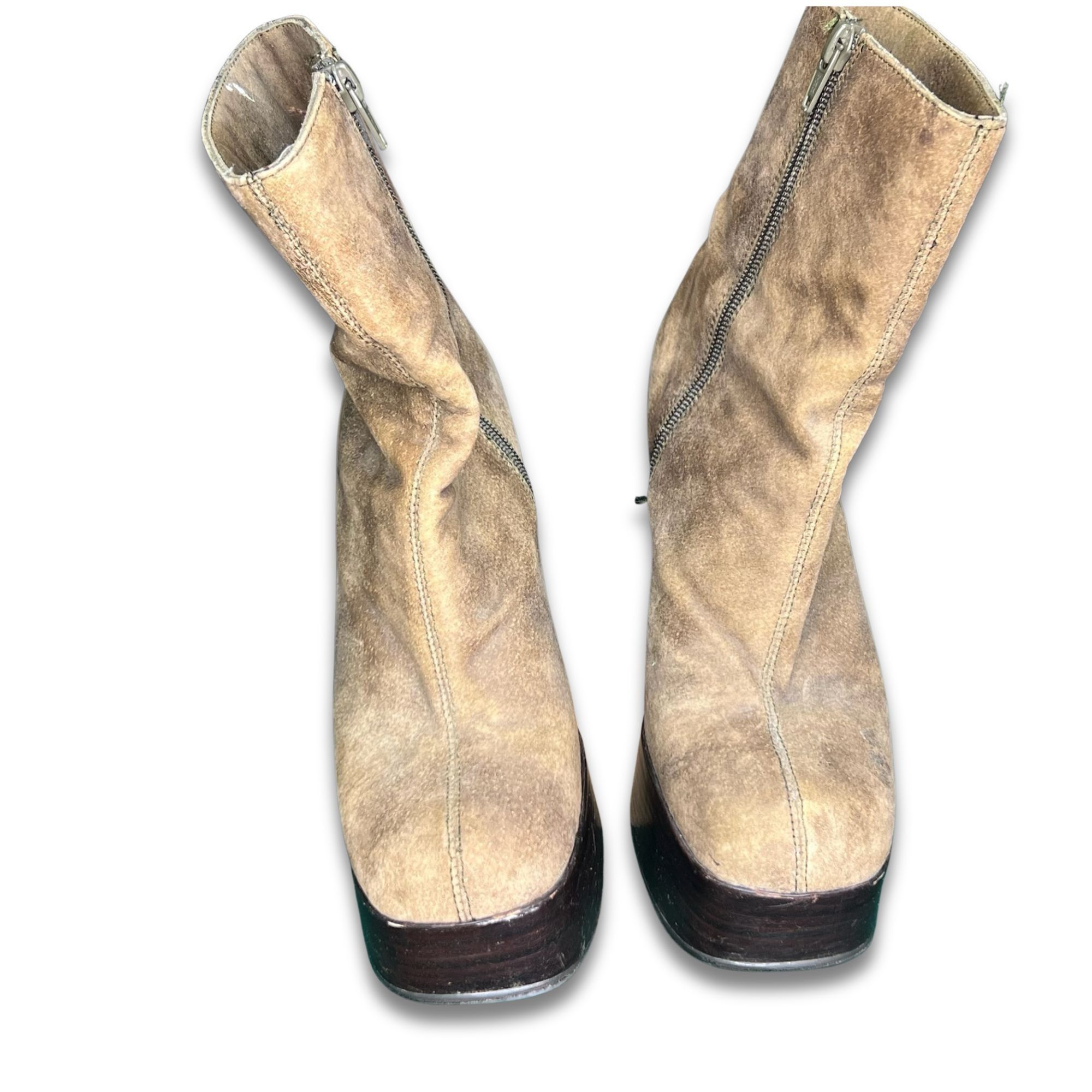Chinese Laundry Chinese Laundry Brown Suede Platform Ankle Boots With Chunky Size US 8 / IT 38 - 2 Thumbnail
