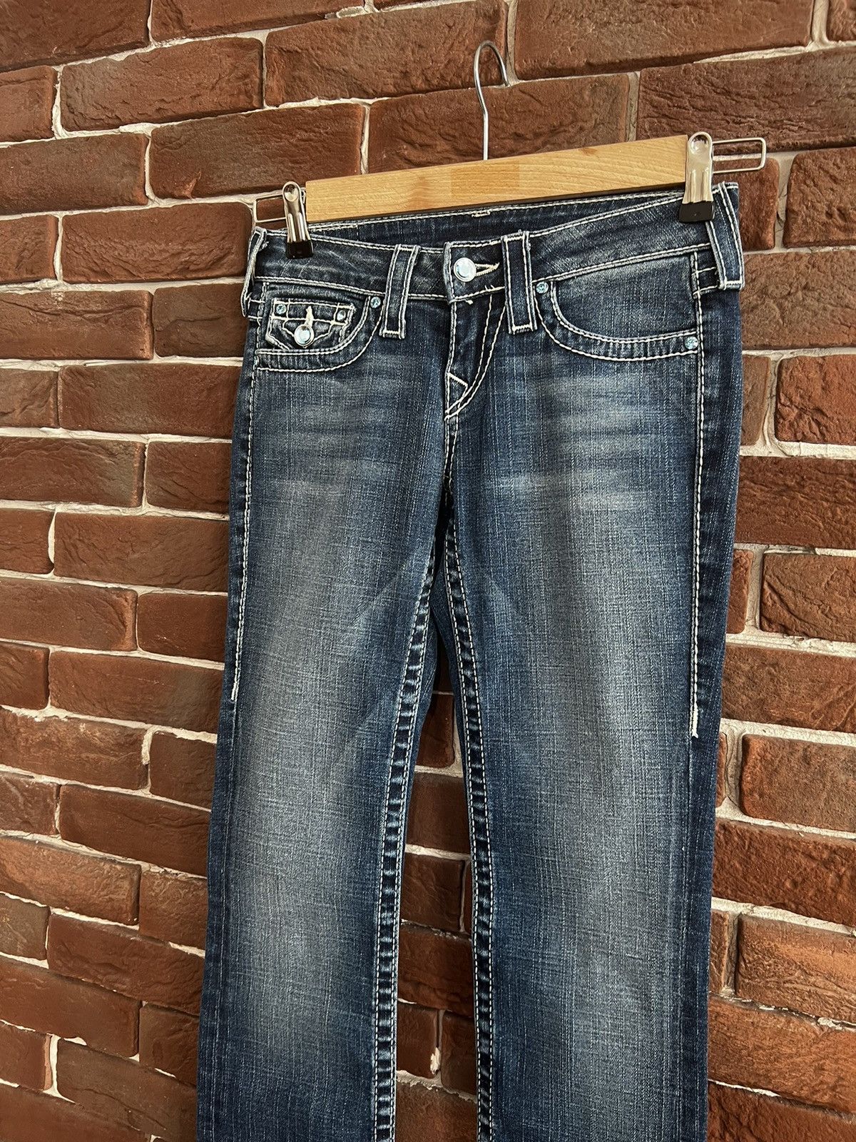True Religion Rare Vintage True Religion Swarovski Denim Pants Y2K Drip Size 25" / US 0 / IT 36 - 4 Thumbnail