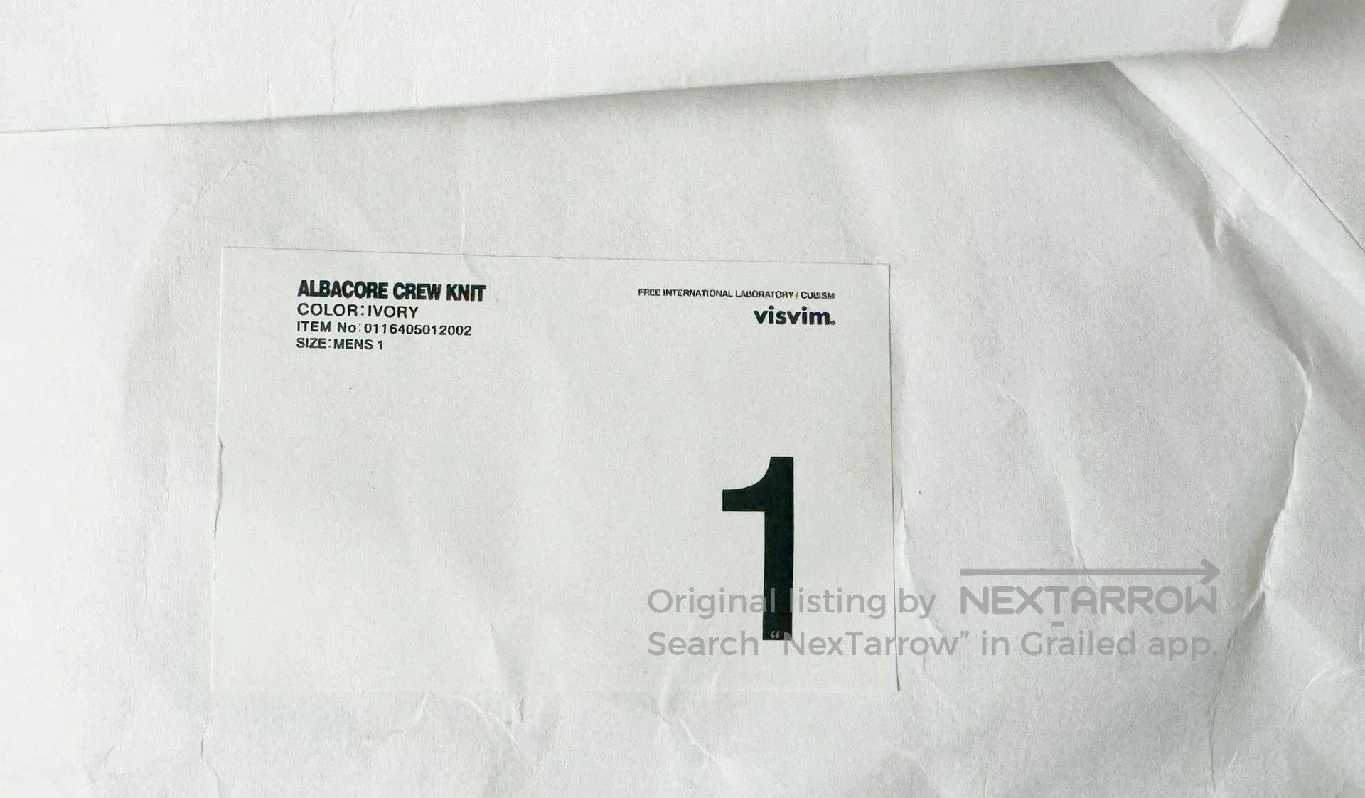 Visvim White Knit Sweater with Plaid Elbow Patches Size S. Size US S / EU 44-46 / 1 - 6 Thumbnail