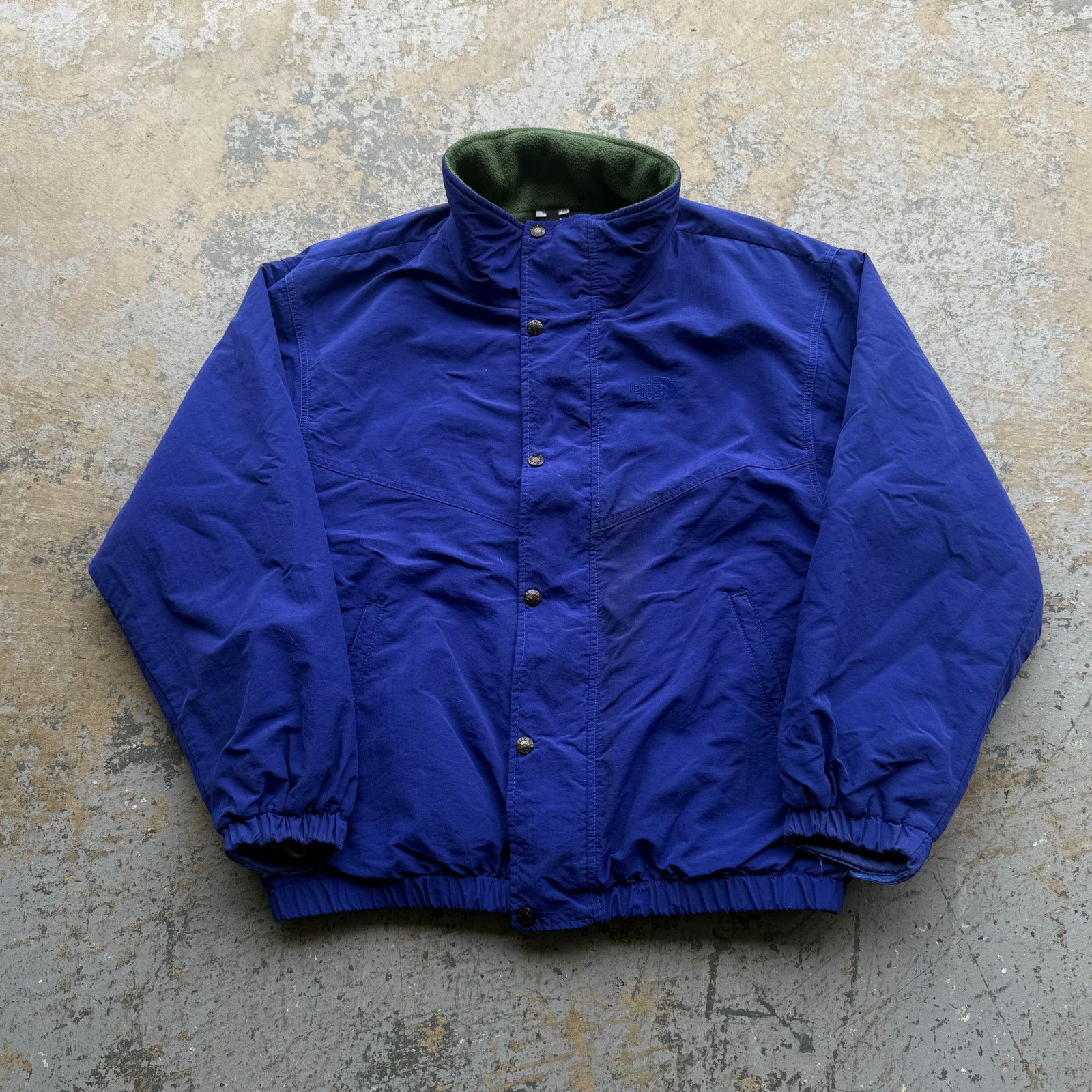 The North Face vtg The North Face Blue Soft Shell Jacket Sz M Made In USA Size US M / EU 48-50 / 2 - 1 Thumbnail