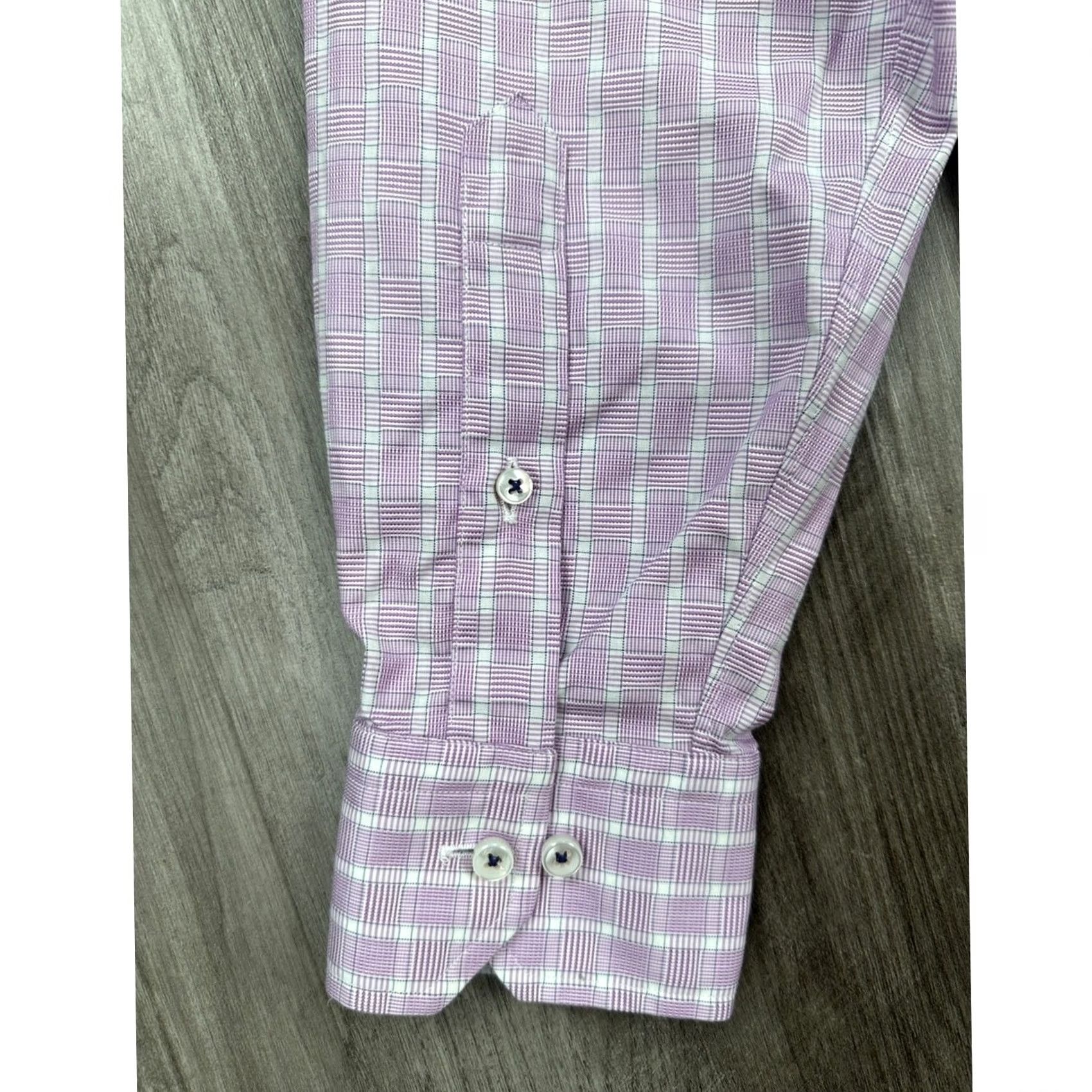 Robert Talbott Robert Talbott Estate Plaid Long Sleeve Button Down Shirt Mens M 15.5 Purple Navy White Size US M / EU 48-50 / 2 - 4 Thumbnail