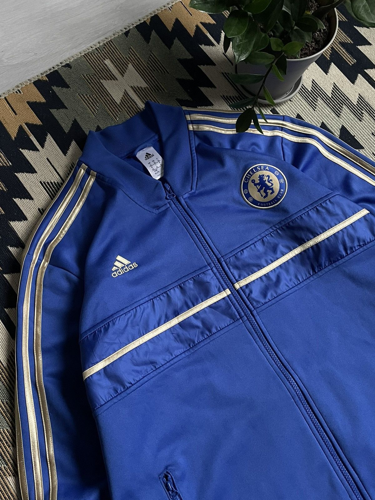 Adidas × Chelsea Soccer × Vintage Adidas 2012 Chelsea Track Top Jacket Size US XL / EU 56 / 4 - 4 Thumbnail