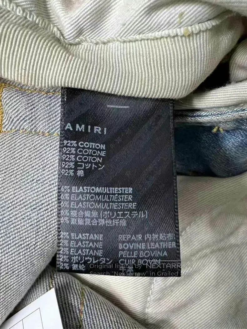 Amiri Amiri Size 33 Embroidered LOGO jeans Size US 33 - 5 Thumbnail