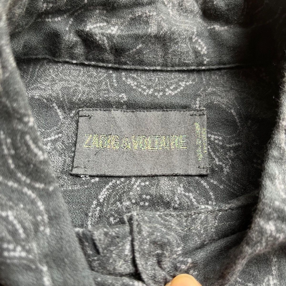Zadig & Voltaire Zadig & Voltarie Teva Skull Button Up Shirt Size US S / EU 44-46 / 1 - 6 Thumbnail