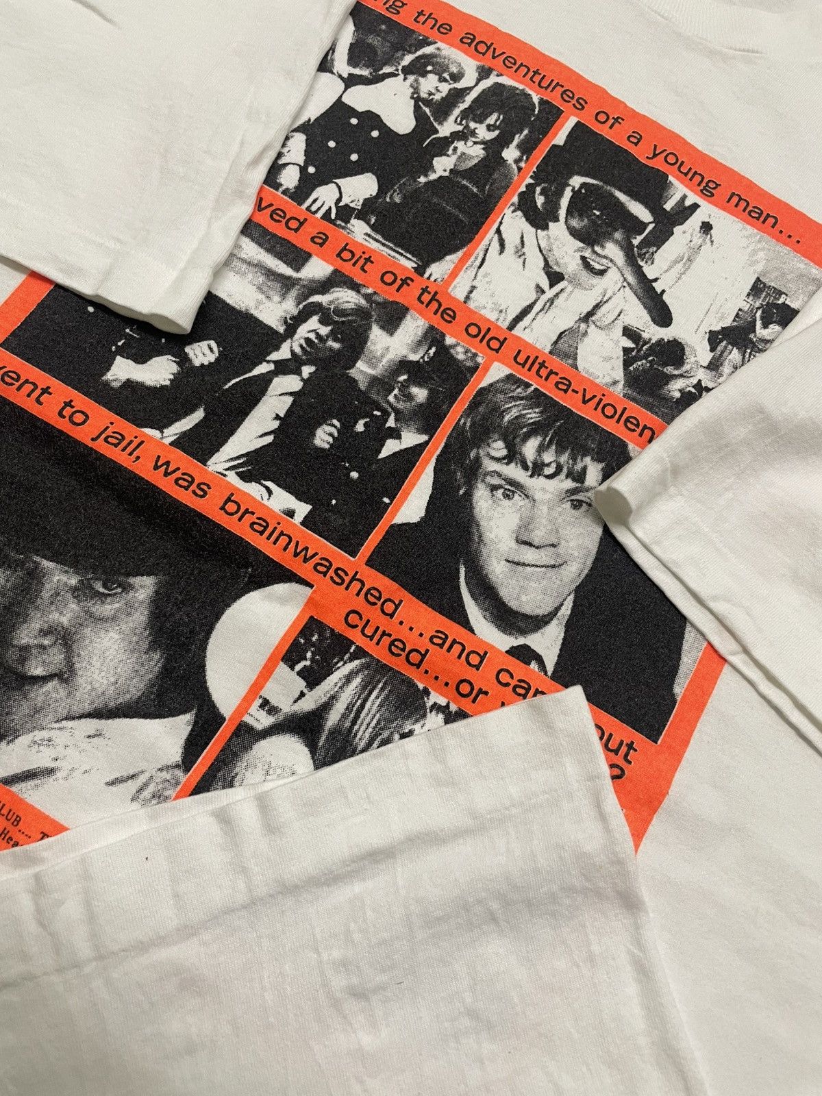 Vintage Vintage 90s A CLOCKWORK ORANGE by Stanley Kubrick T-shirt Size US XL / EU 56 / 4 - 6 Thumbnail