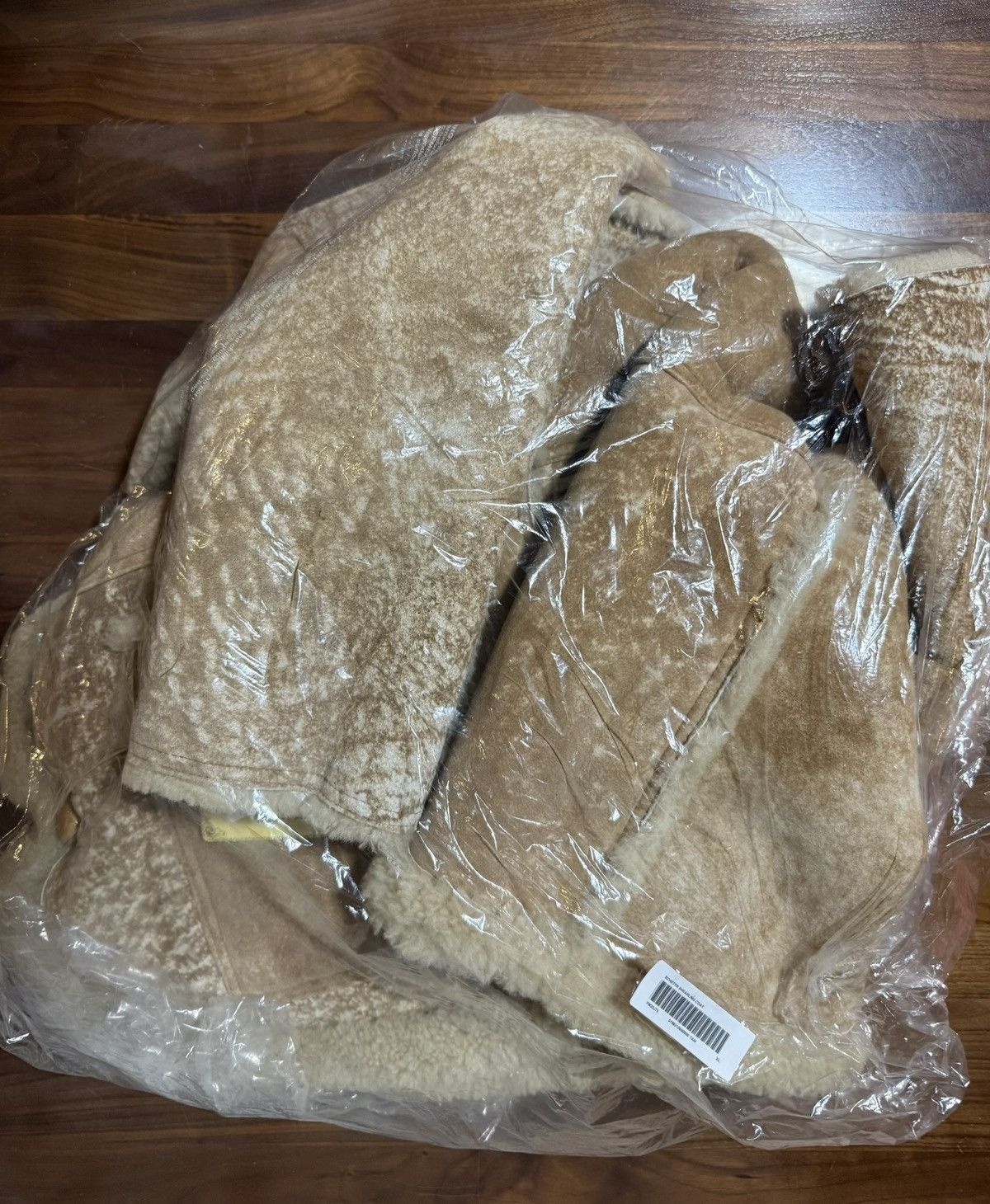 Schott × Supreme Supreme®/Schott® Shearling Coat Tan FW25 Sheepskin Size XL Size US XL / EU 56 / 4 - 6 Thumbnail