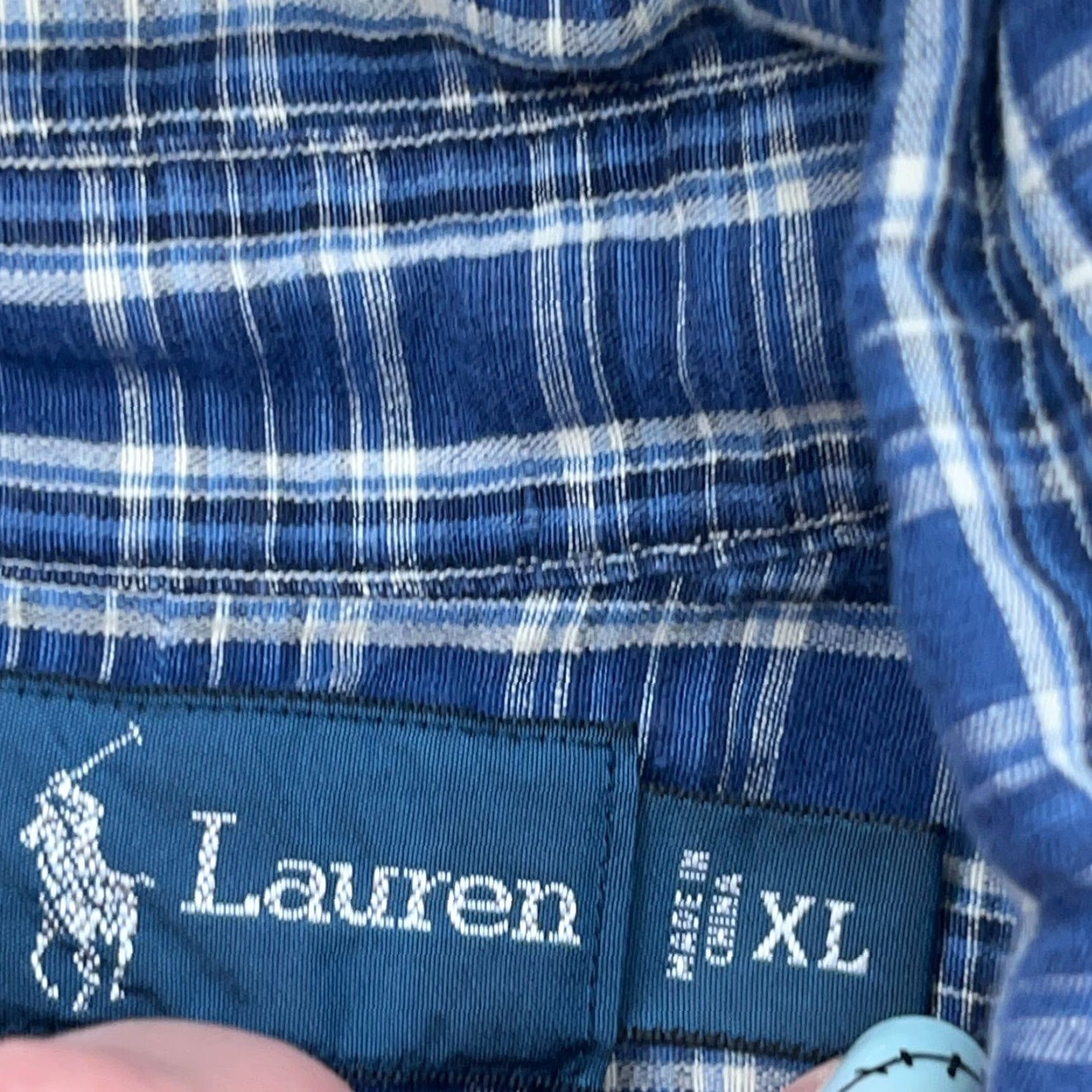 Ralph Lauren **Ralph Lauren Men's XL Blue Plaid Button-Down Shirt** User: Ralph Lauren Men's XL Blue Plaid Button-Down Shirt Size US XL / EU 56 / 4 - 6 Thumbnail