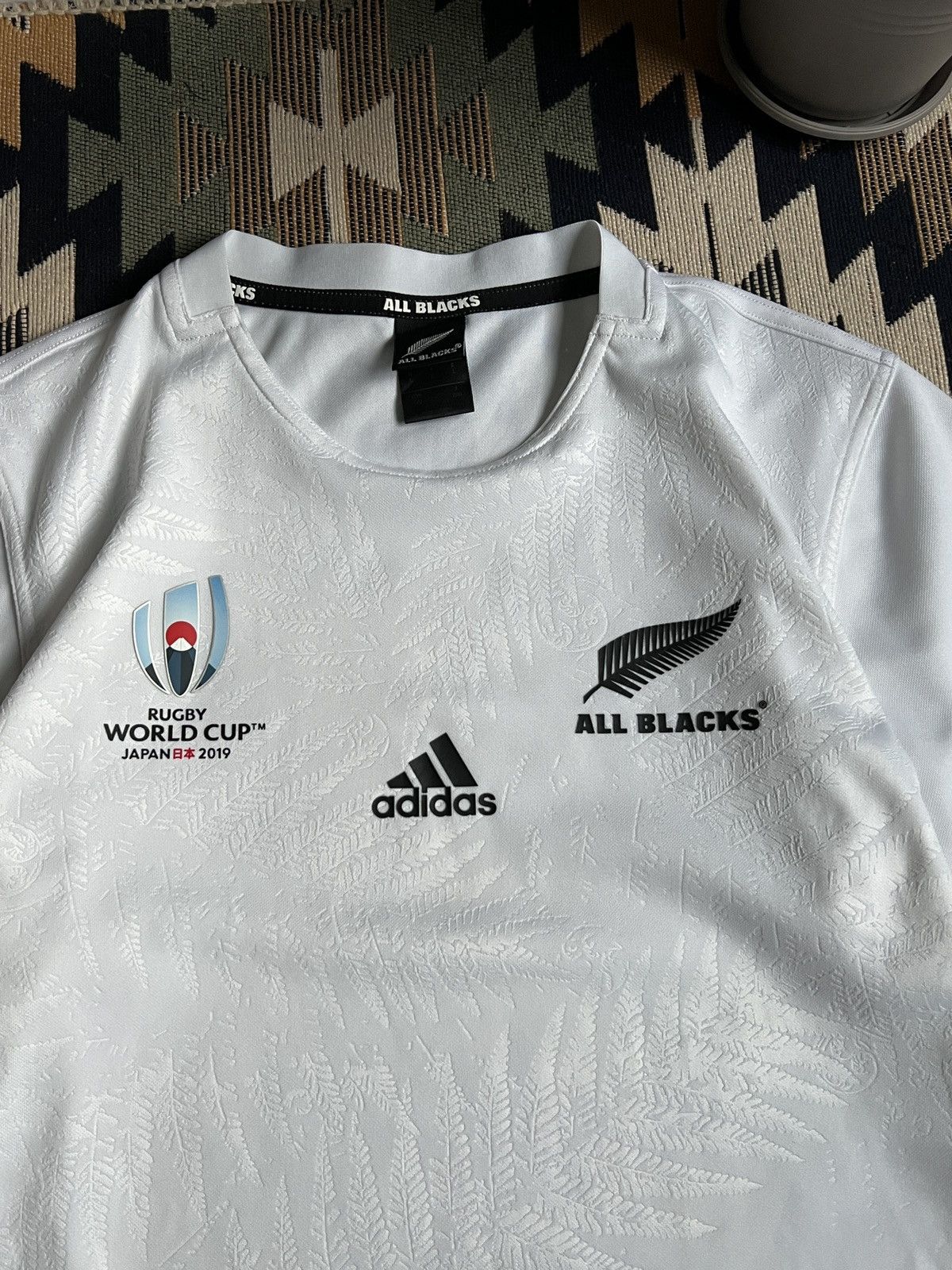 Adidas × All Blacks Adidas All Blacks World Cup Japan 2019 Rugby Jersey Size US L / EU 52-54 / 3 - 8 Thumbnail