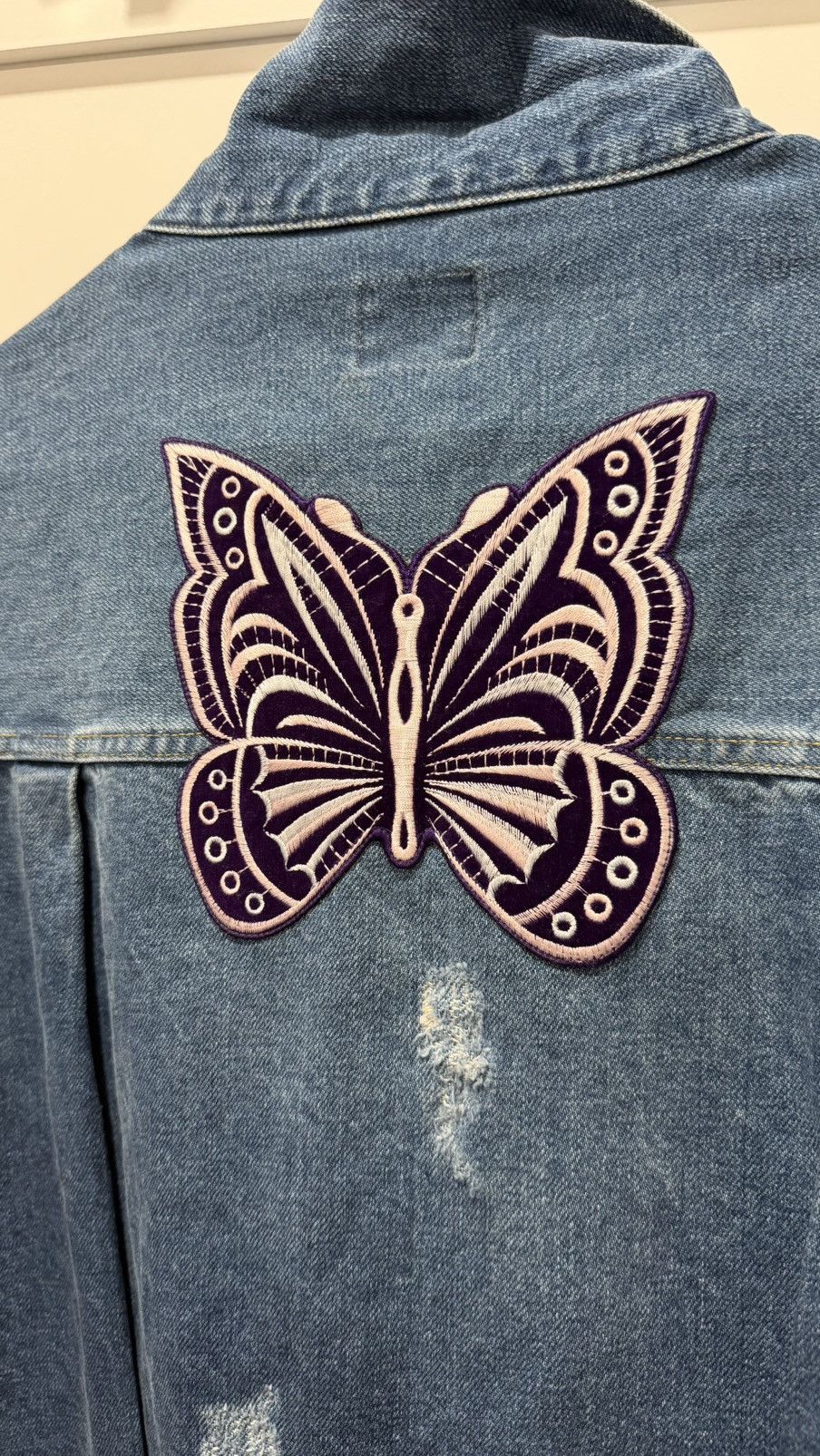 Needles NEEDLES “DENIM LOGO PATCHWORK TRUCKER JACKET” Size US L / EU 52-54 / 3 - 11 Thumbnail
