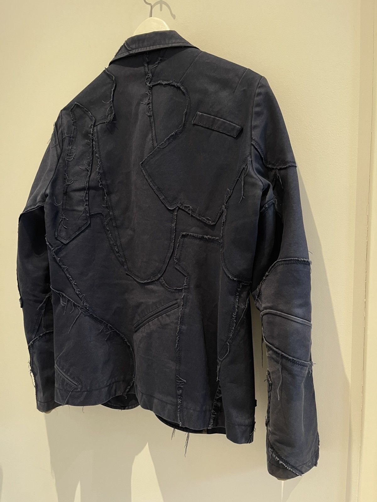 Kolor Kolor SS11 Navy Raw Edges Reconstructed Blazer Size US S / EU 44-46 / 1 - 19 Thumbnail