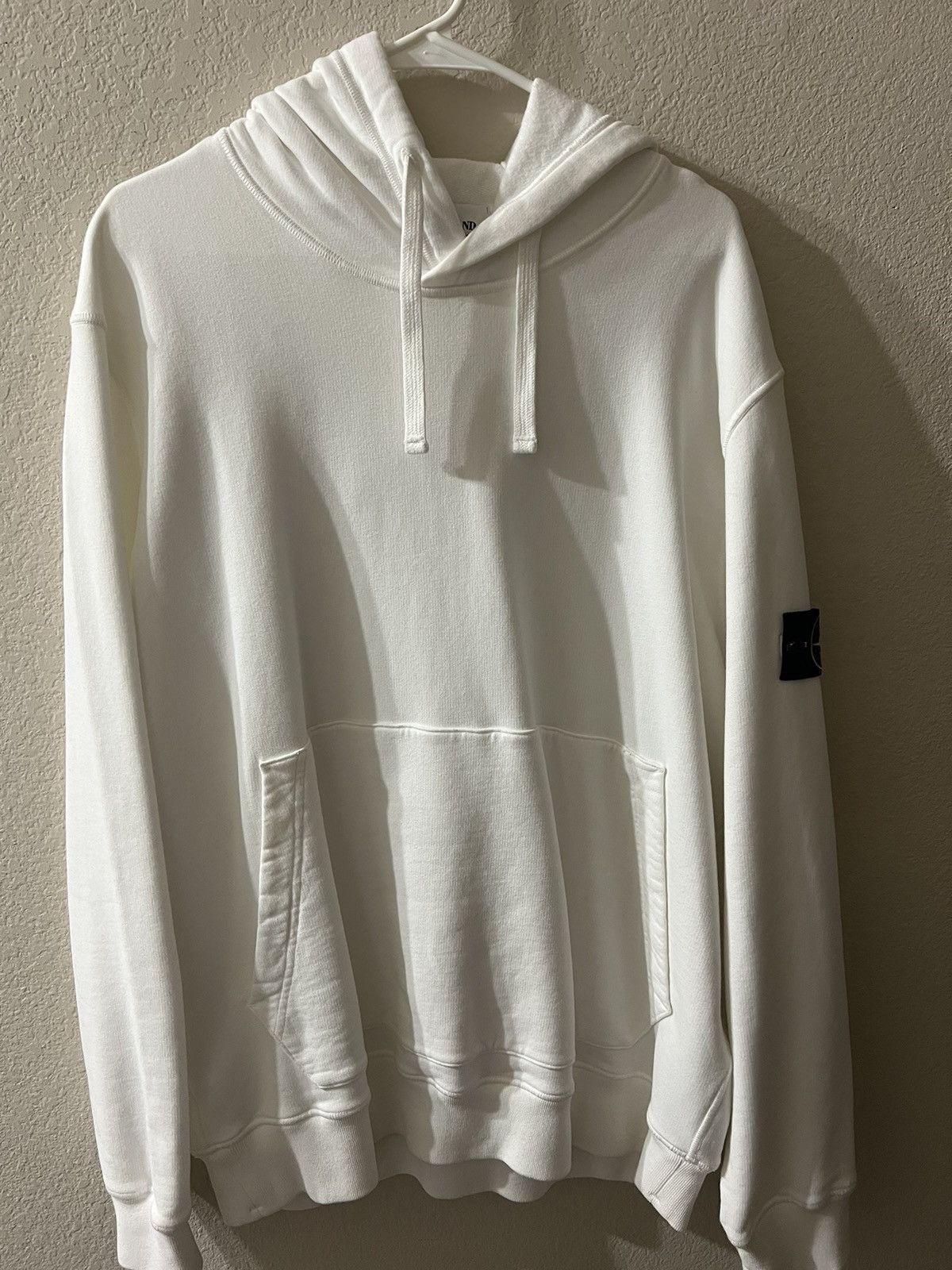 Image of Stone Island Hoodie in White, Men's (Size 2XL)