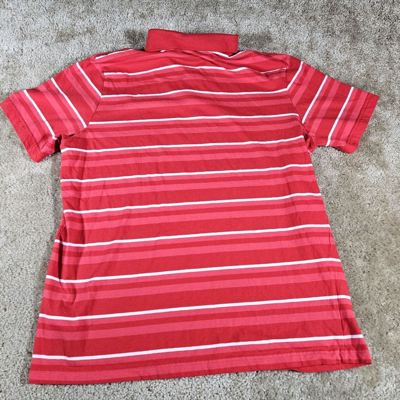 Puma Puma Polo Shirt Mens Large Red Striped Short Sleeve Golf Size US L / EU 52-54 / 3 - 4 Thumbnail