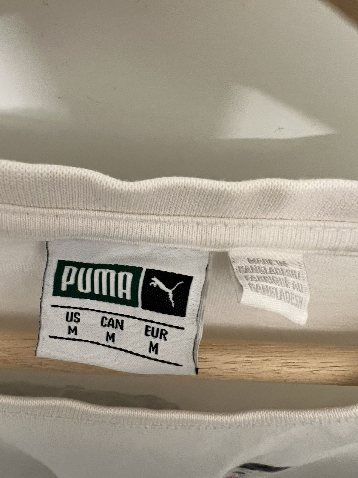 Puma Puma White Graphic Tee Size M — Mic Drip Paint Puma Logo Size US M / EU 48-50 / 2 - 3 Thumbnail