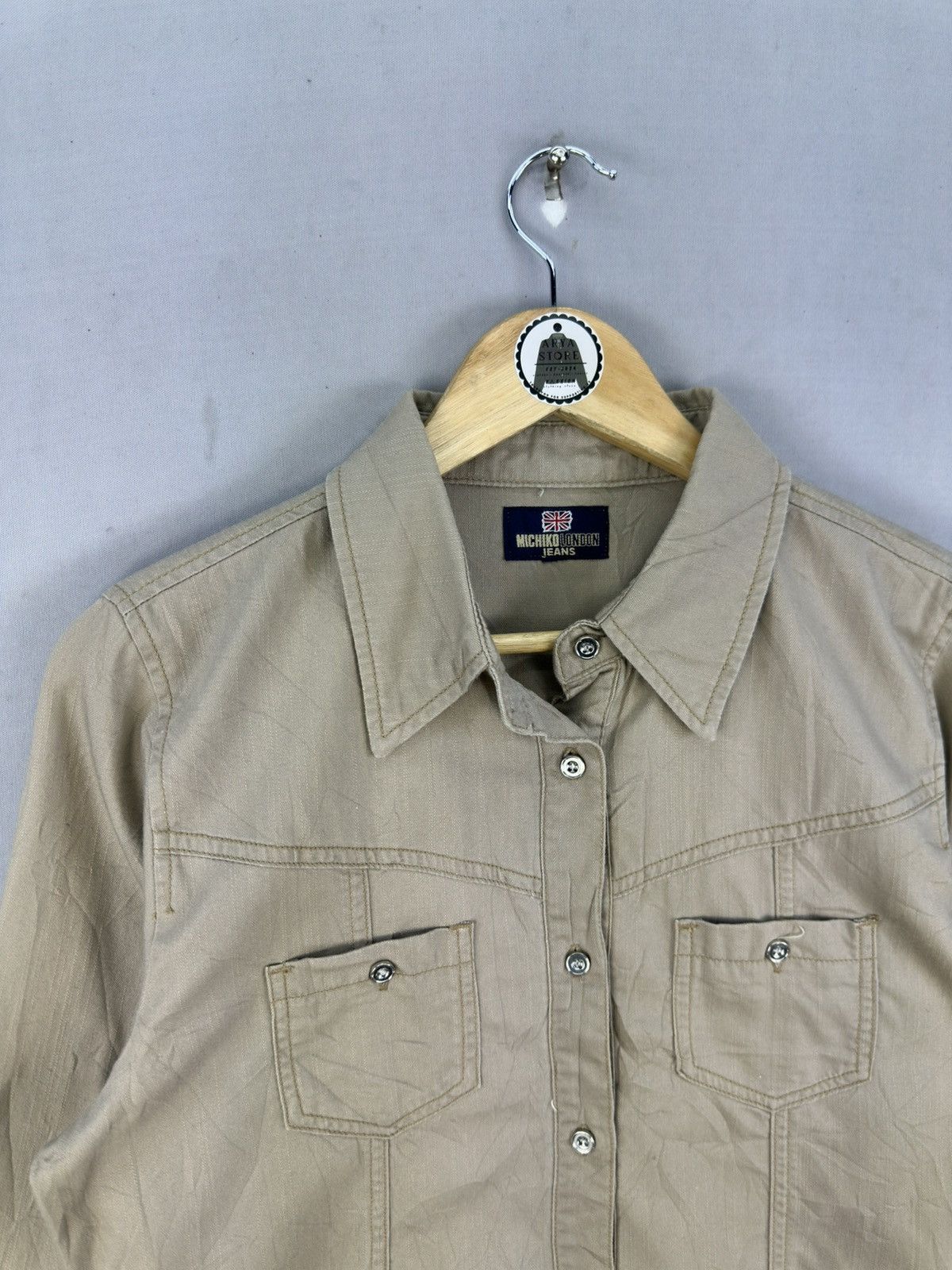 Michiko Koshino London Michiko London Jeans Flannel Work Shirt Size M / US 6-8 / IT 42-44 - 2 Thumbnail