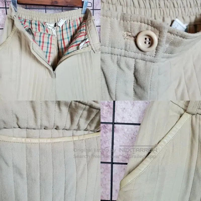 Dior Dior Khaki Wool Blend Logo Embroidered Pants . Size 24" / US 00 / IT 34 - 6 Thumbnail