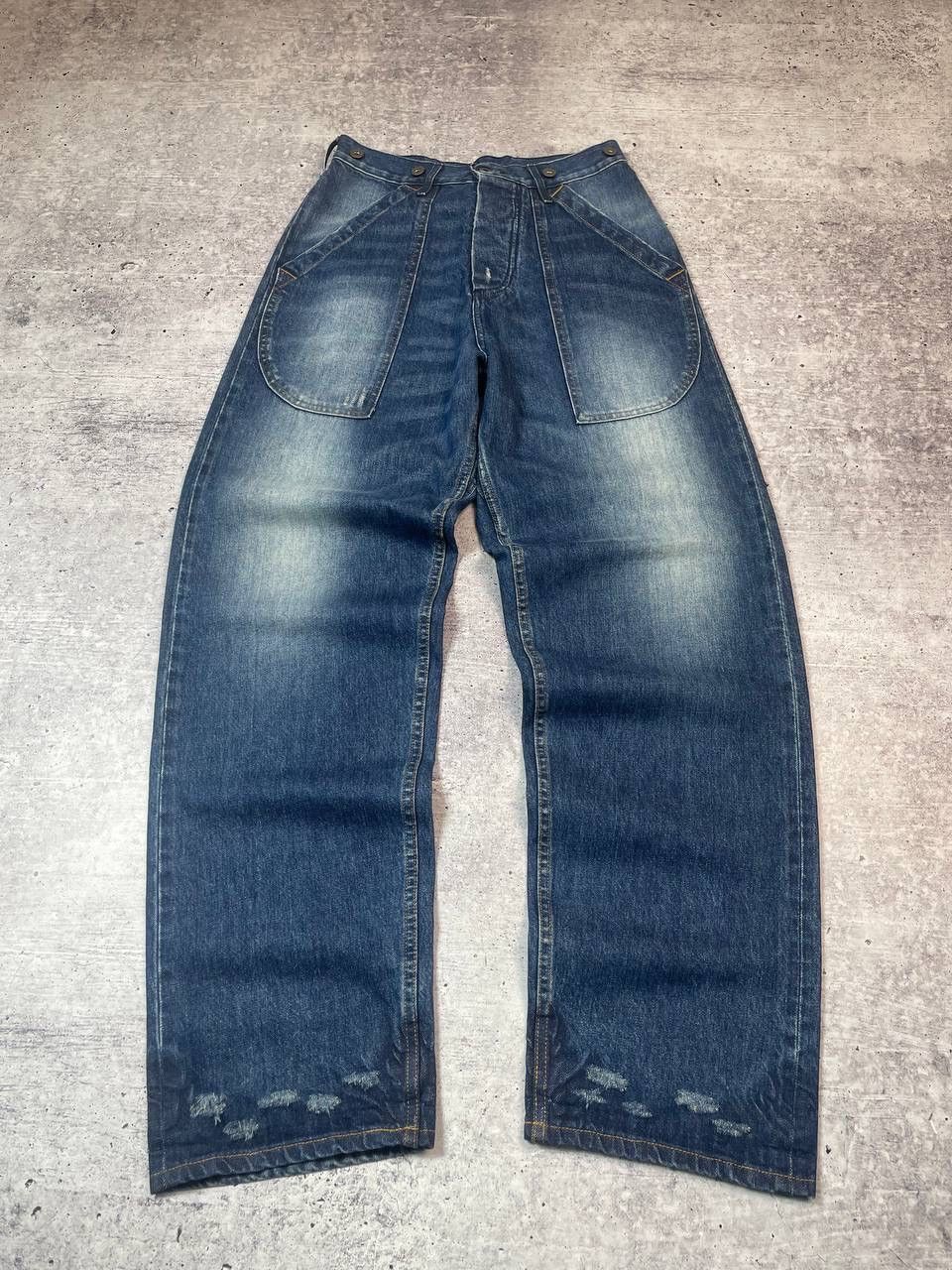 Japanese Brand Fleurs De Bagne Engineered Vibe Selvedge Denim Jeans Y2K Size US 28 / EU 44 - 1 Thumbnail