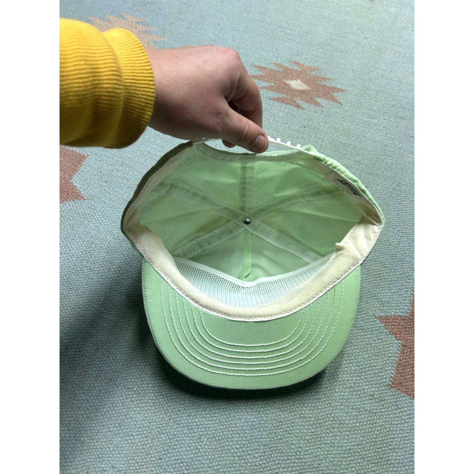 Vintage VINTAGE 90s Maalox Plus mint creme green SnapBack hat cap made in USA adjustable Mens Snapback Green USA Mint Adjustable Cap Size ONE SIZE - 5 Thumbnail