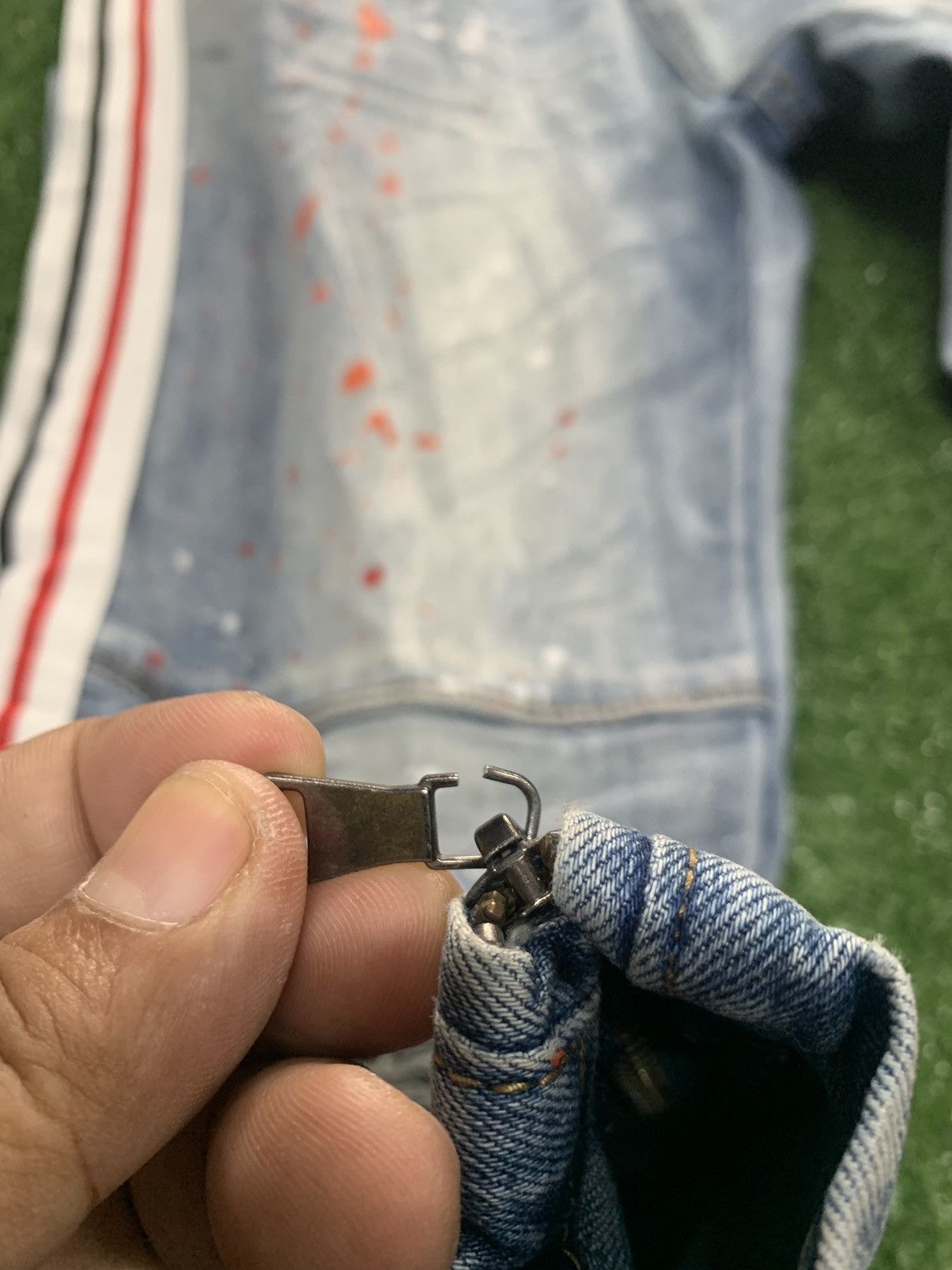 EPTM. EPTM PAINTER DISTRESSED DENIM.RARE DESIGN 💥💥 Size US 31 - 15 Thumbnail