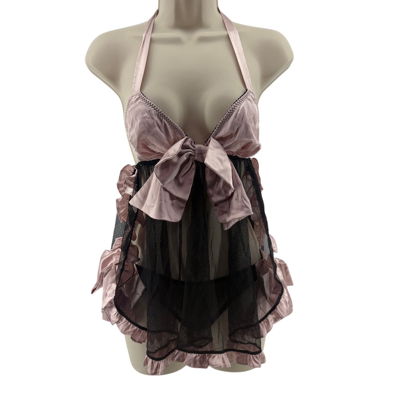 meaning of black dress Victoria's Secret Black Mesh Babydoll Slip