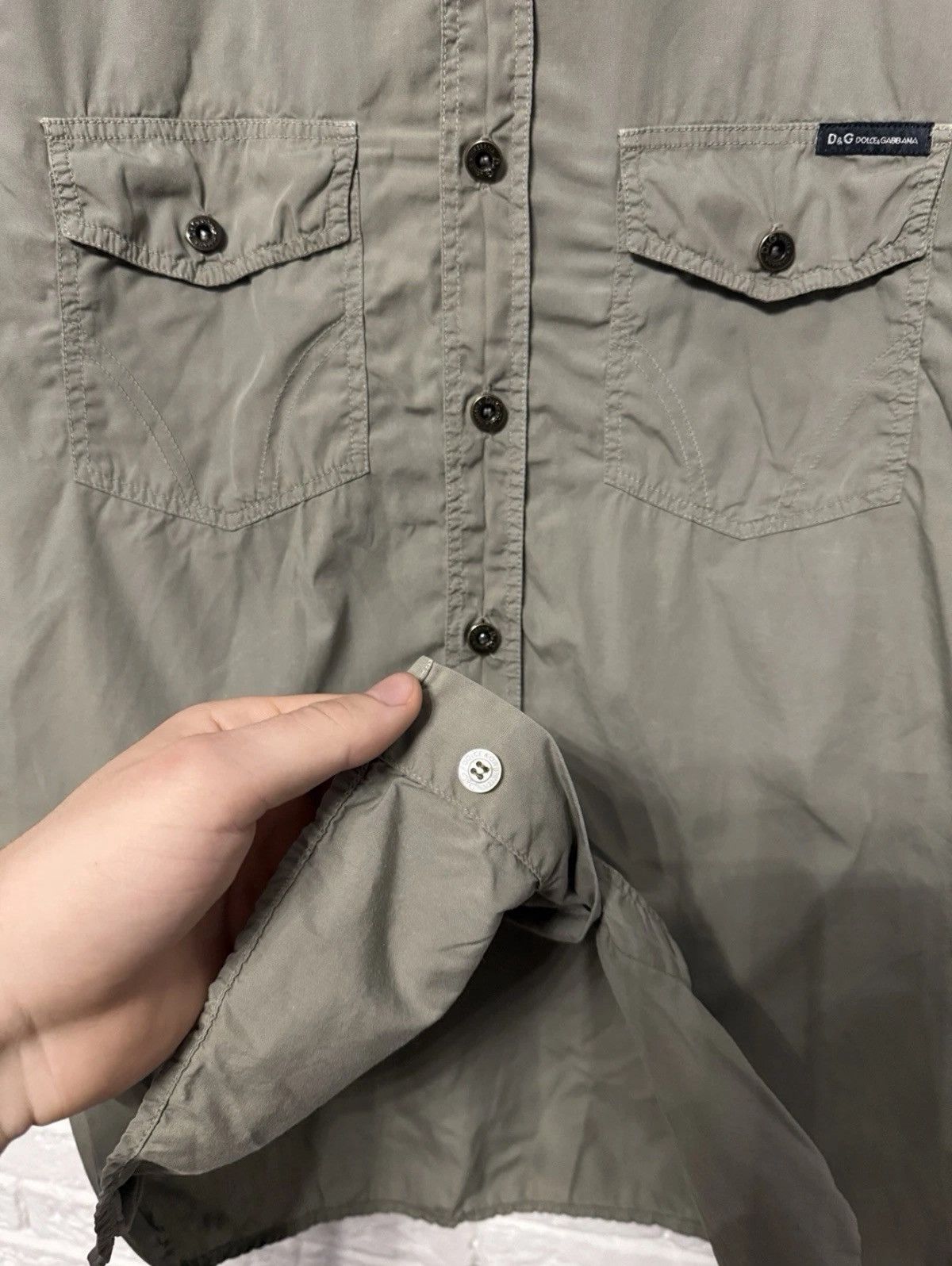 Dolce & Gabbana Vintage Dolce & Gabbana Man Safari Shirt Military Patern Size US L / EU 52-54 / 3 - 7 Thumbnail
