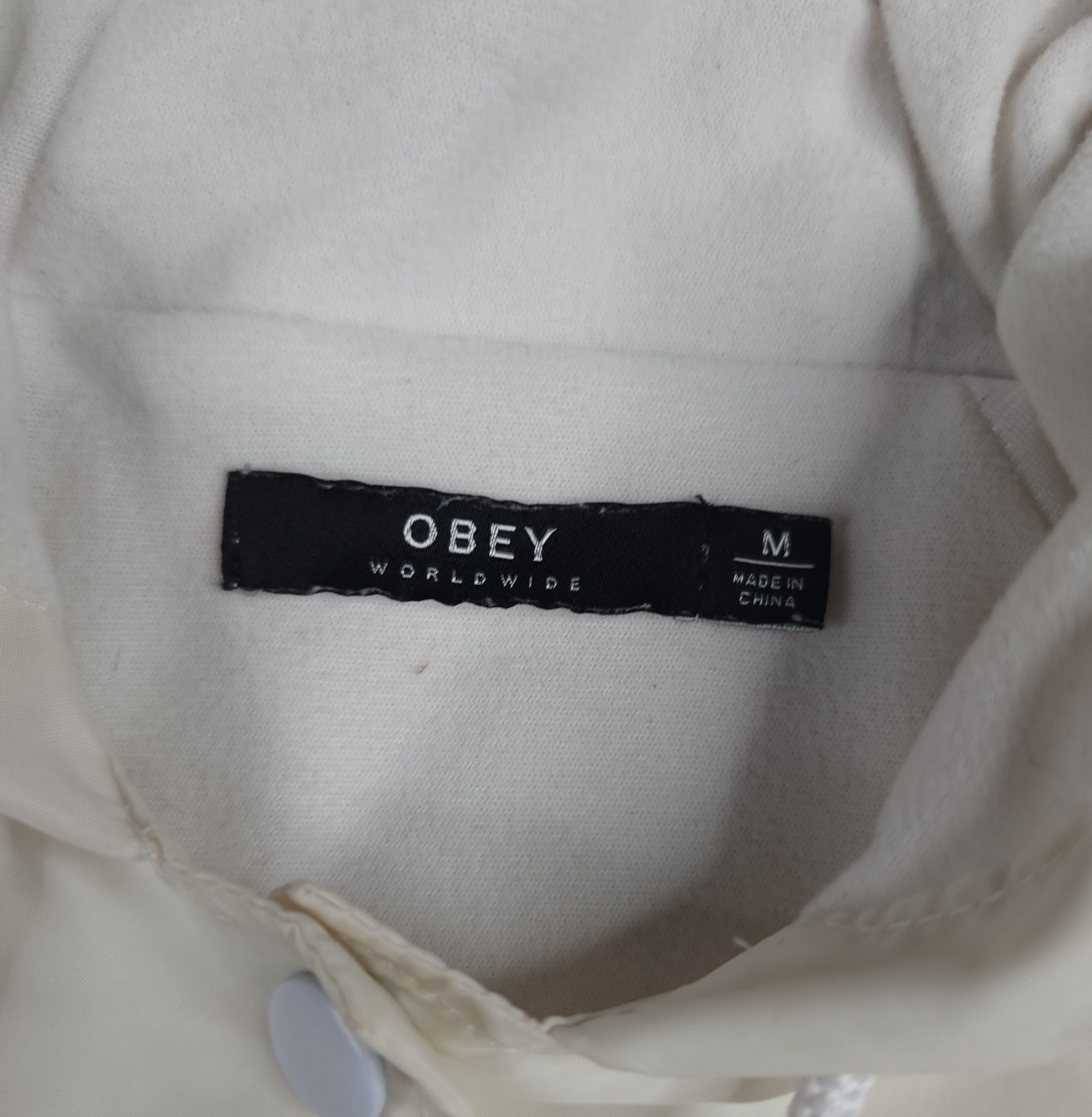 Obey OBEY Worldwide windbreaker buttoned jacket Size US M / EU 48-50 / 2 - 6 Thumbnail