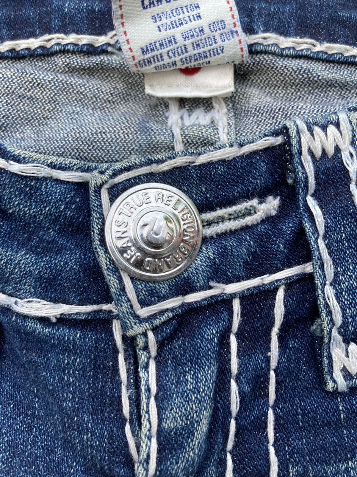 True Religion Y2K True Religion Flare Blue Jeans Size 28" / US 6 / IT 42 - 8 Thumbnail