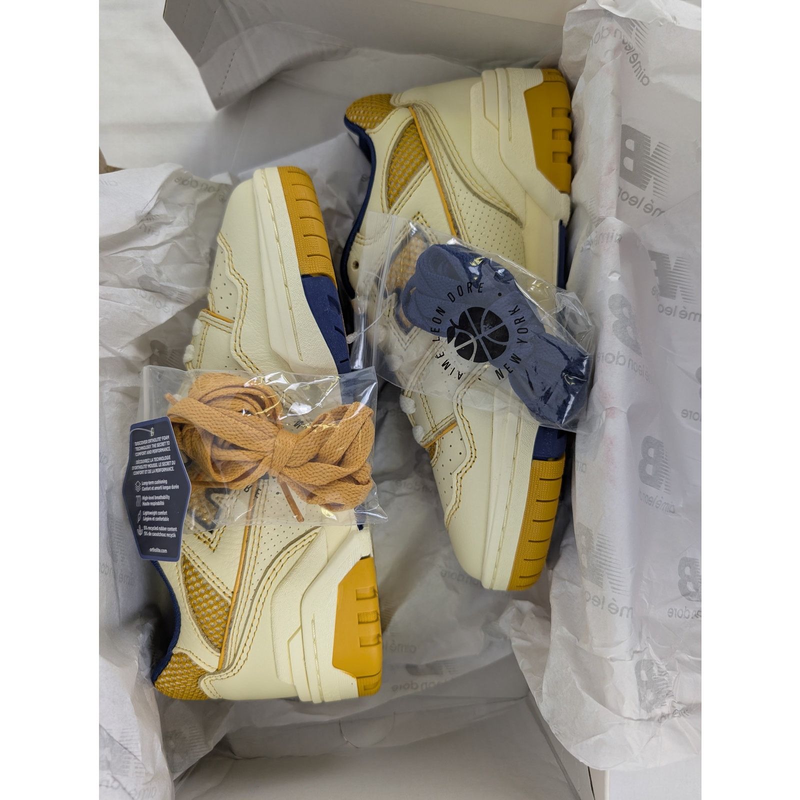 Aime Leon Dore × New Balance o1rshd1 Unisex Masaryk Community Gym 550 Sneakers in Yellow Size US 5 / EU 37 - 13 Thumbnail