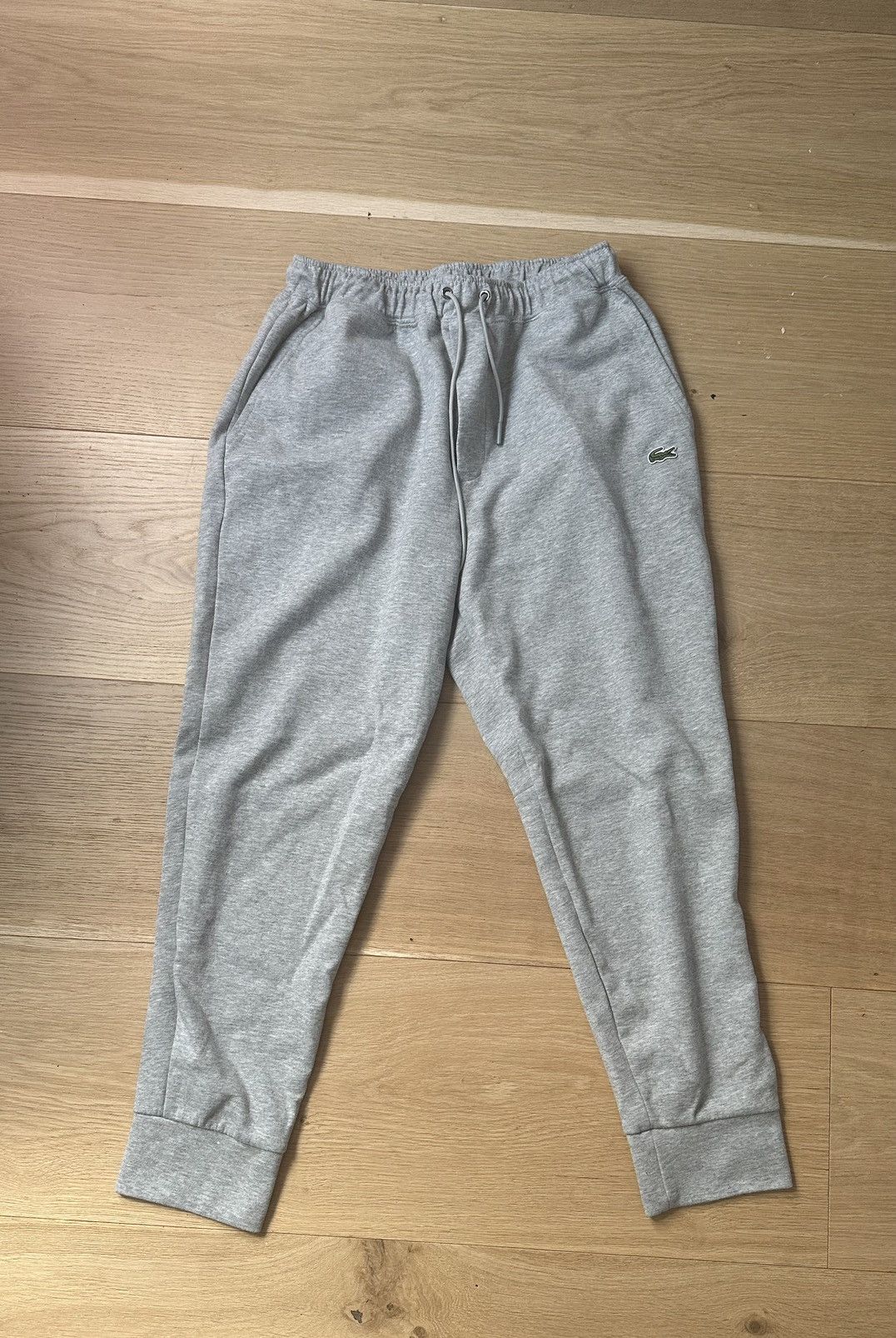 Lacoste slim fit joggers grey hotsell