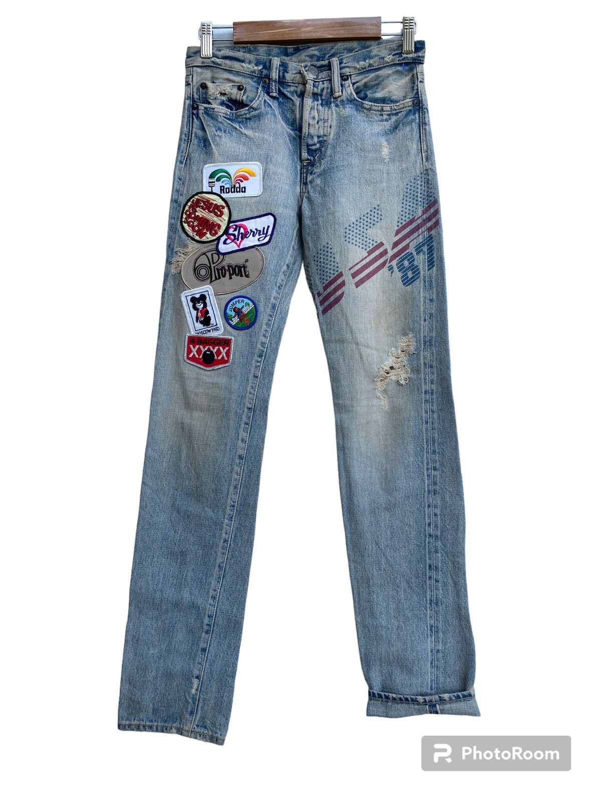 Hysteric Glamour × Japanese Brand ❗️NeedGone❗️D.M.G Patchwork Inspired Hysteric Selvedge Jeans Size US 28 / EU 44 - 1 Thumbnail