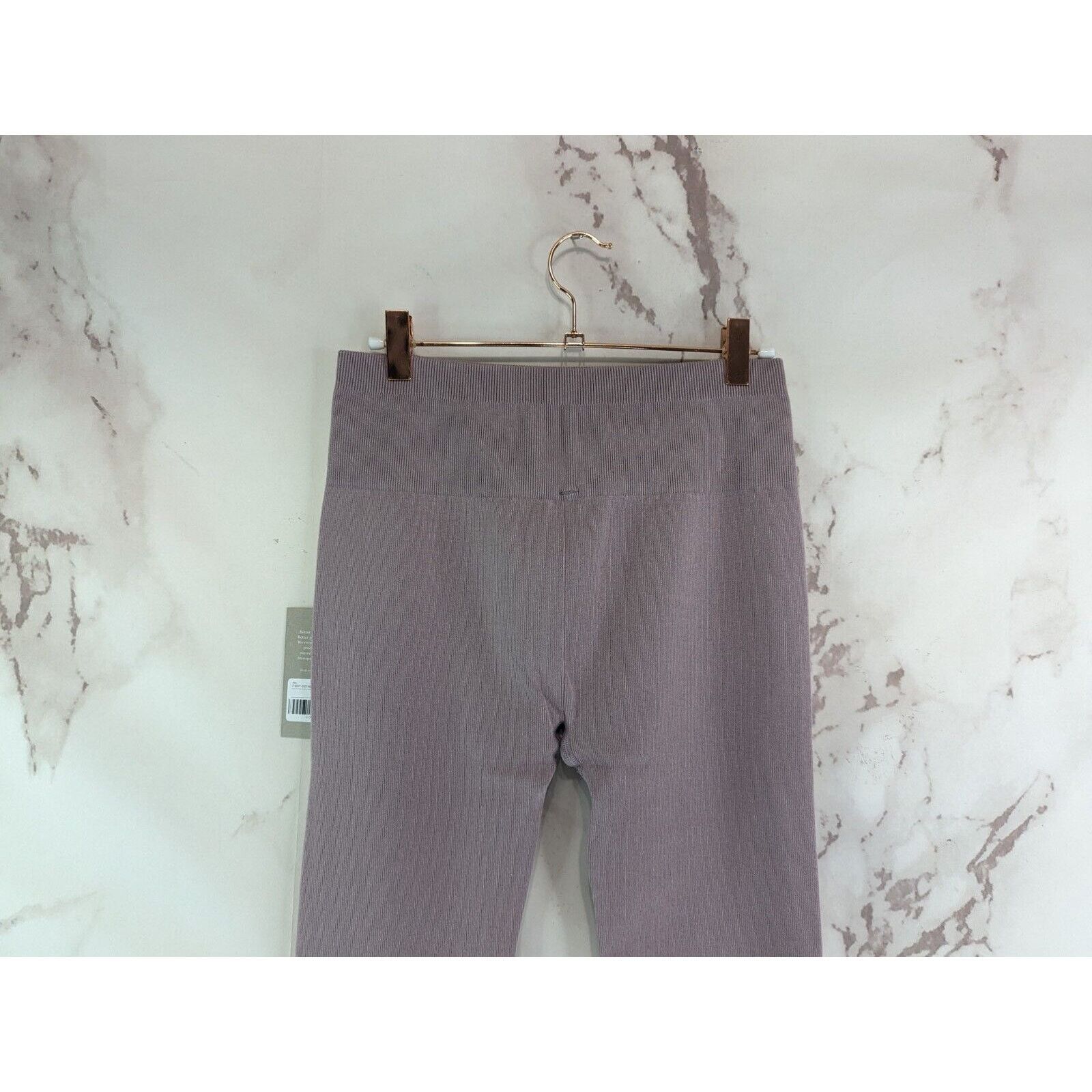 Everlane Everlane Leggings M L Purple Seamless Rib Full High Rise Size 30" / US 8 / IT 44 - 7 Thumbnail