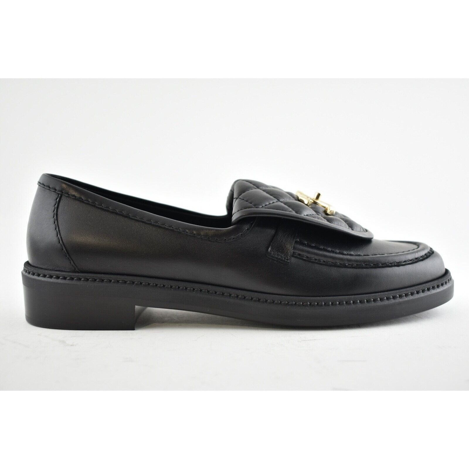 Chanel REV Quilted Flap Turnlock CC Mule Slip On Flat Loafer 40 Size US 10 / IT 40 - 2 Thumbnail
