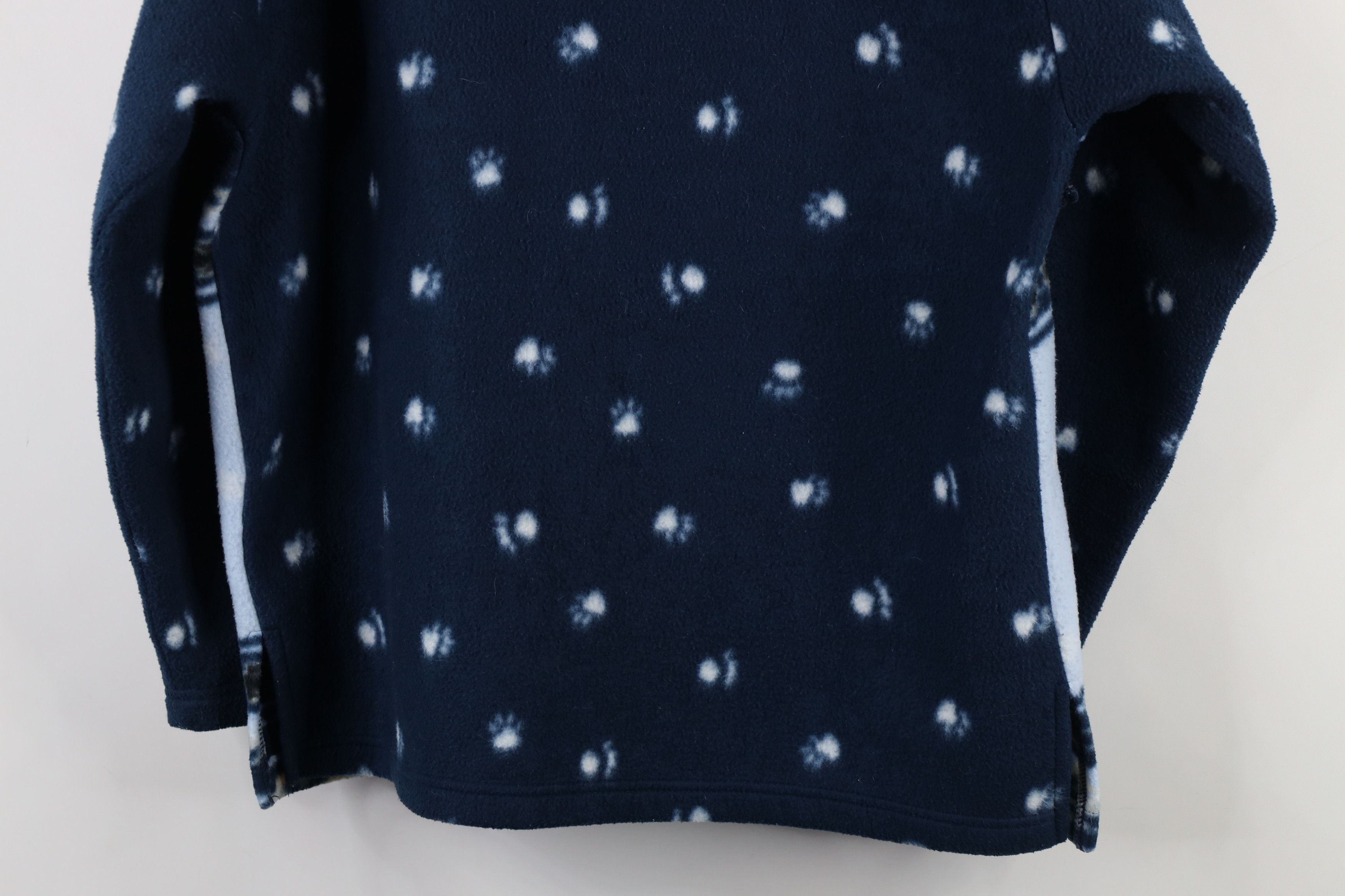 Vintage Vintage 90s Christmas All Over Print Fleece Button Jacket Size M / US 6-8 / IT 42-44 - 14 Thumbnail
