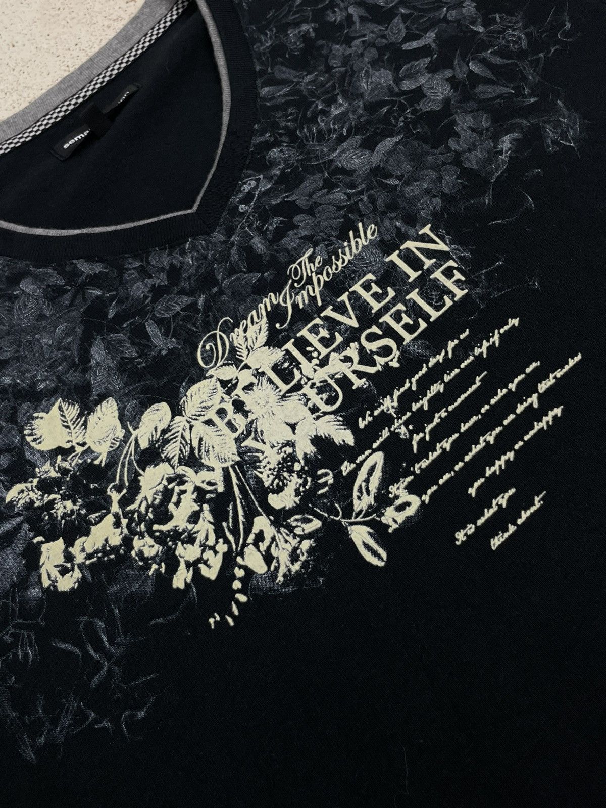 semanticdesign V Neck Semantic Smoke Poem Religion Art Y2K Style Size US L / EU 52-54 / 3 - 3 Thumbnail