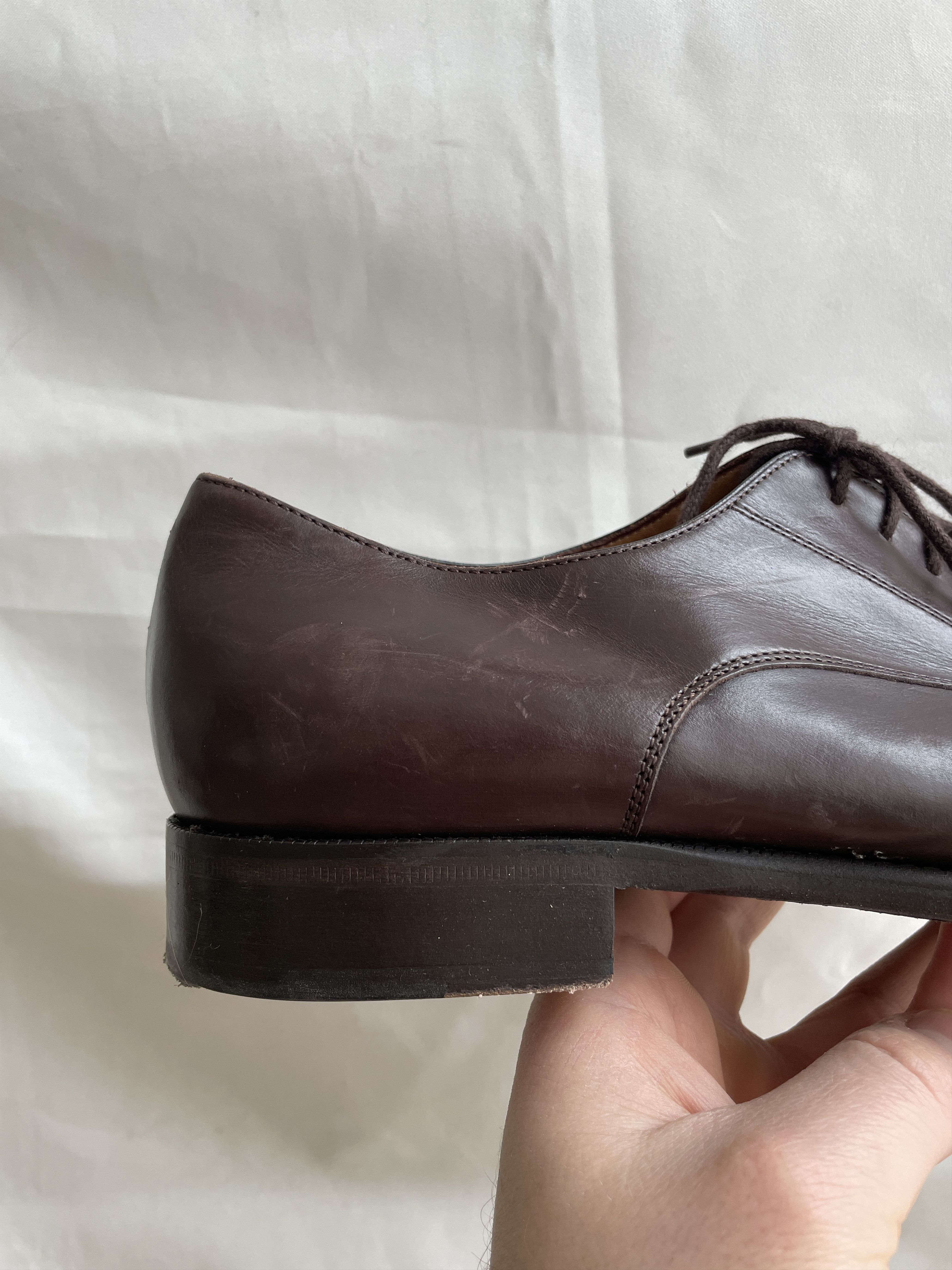 Suitsupply Suitsupply Brown Leather Derby Shoes Size US 10 / EU 43 - 4 Thumbnail