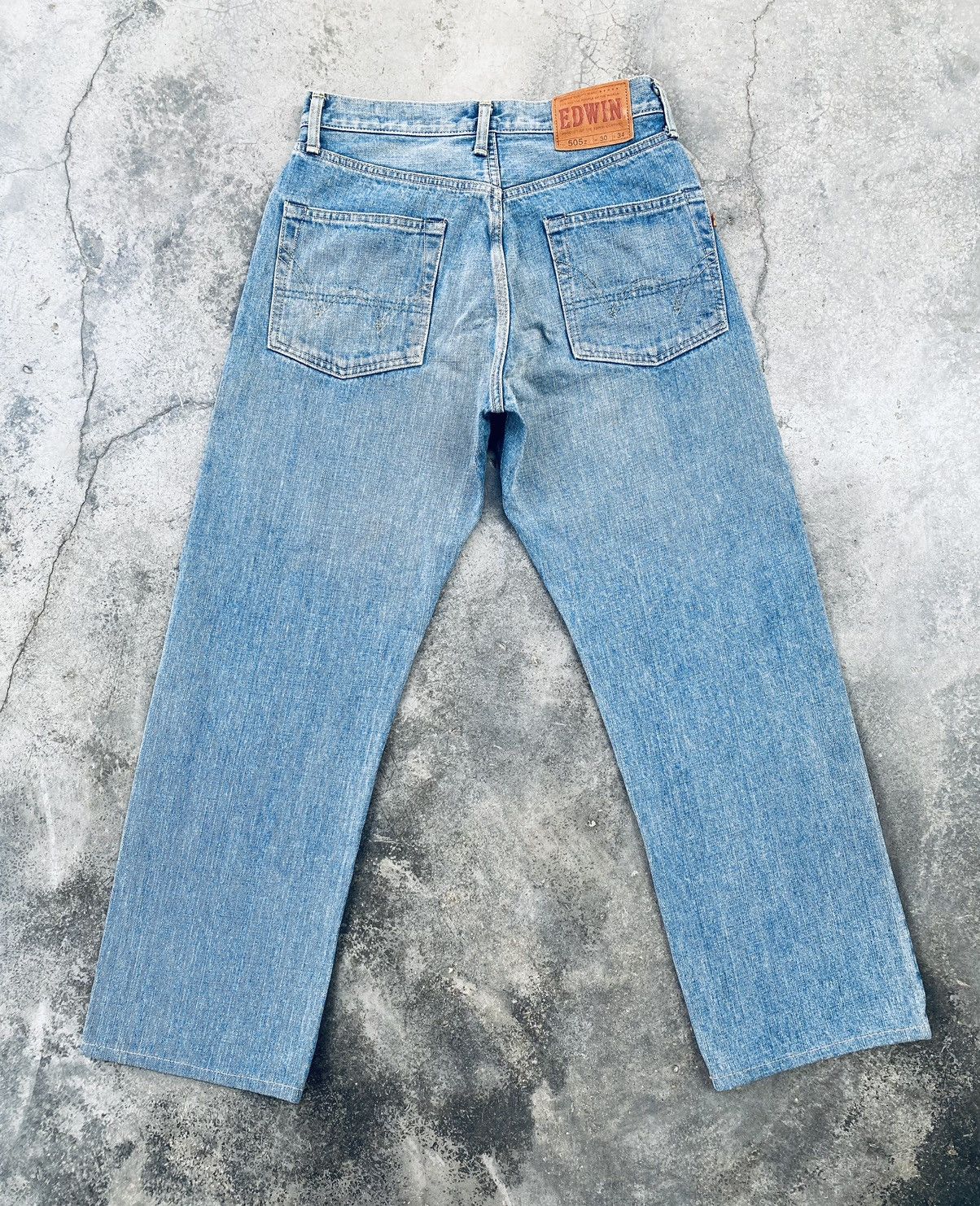 Edwin Vintage Edwin 505z Orange Tag Selvedge Denim Pants Size US 30 / EU 46 - 2 Thumbnail