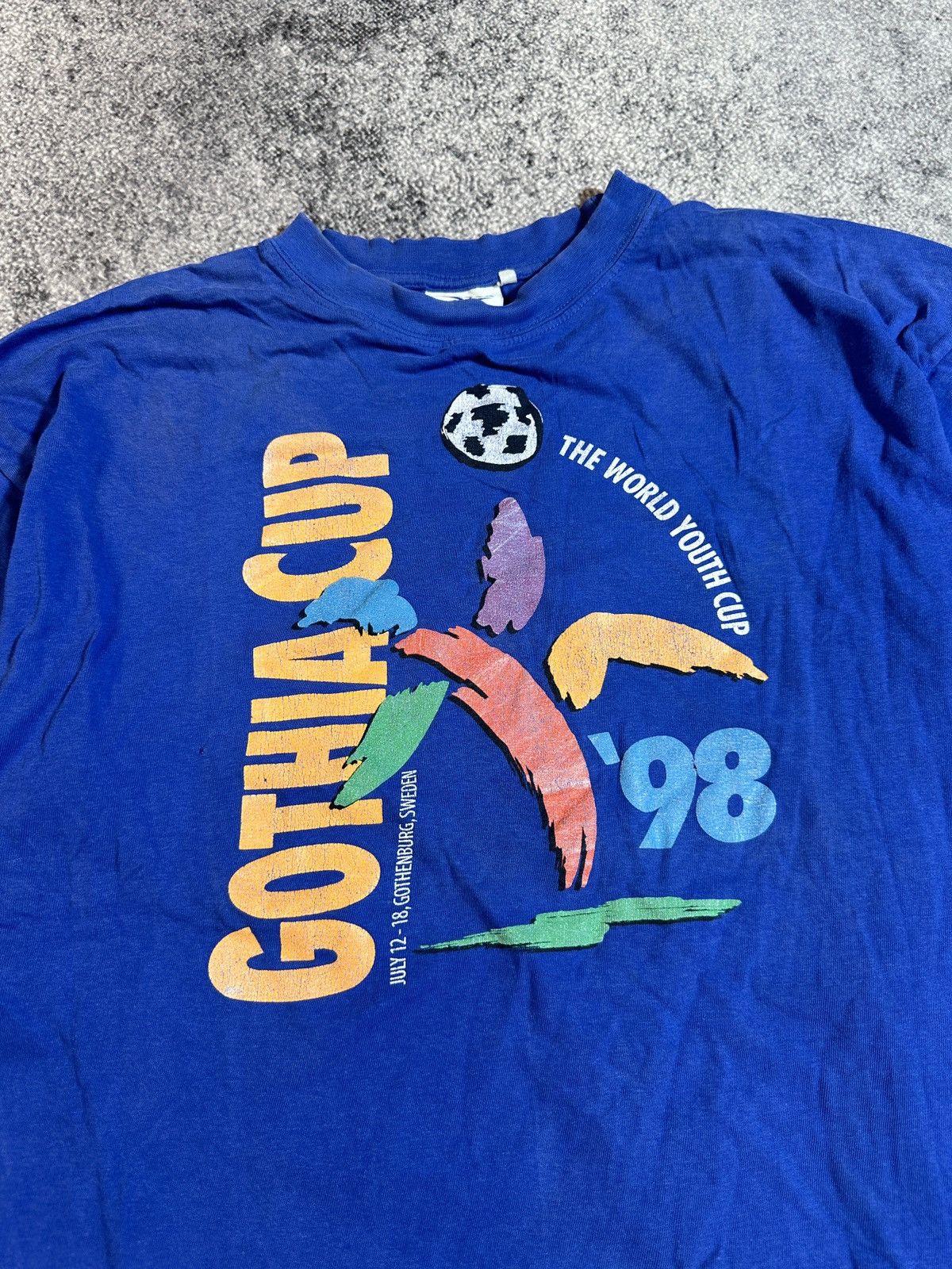 Reebok × Vintage Vintage Reebok Gothia Cup 98 T-shirt Streetwear Rare Tee M Size US M / EU 48-50 / 2 - 2 Thumbnail