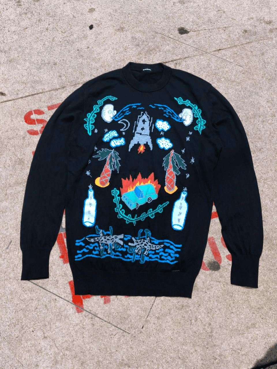 20471120 × Diesel × If Six Was Nine 00s Diesel Style Knit Rib