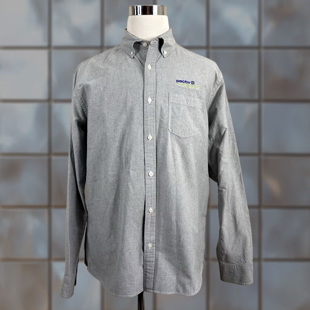 Brooks Brothers Brooks Brothers XL Casual Oxford Shirt Gray Button Down 100% Cotton Mens Regular Button-Down Shirt Size US XL / EU 56 / 4 - 1 Thumbnail