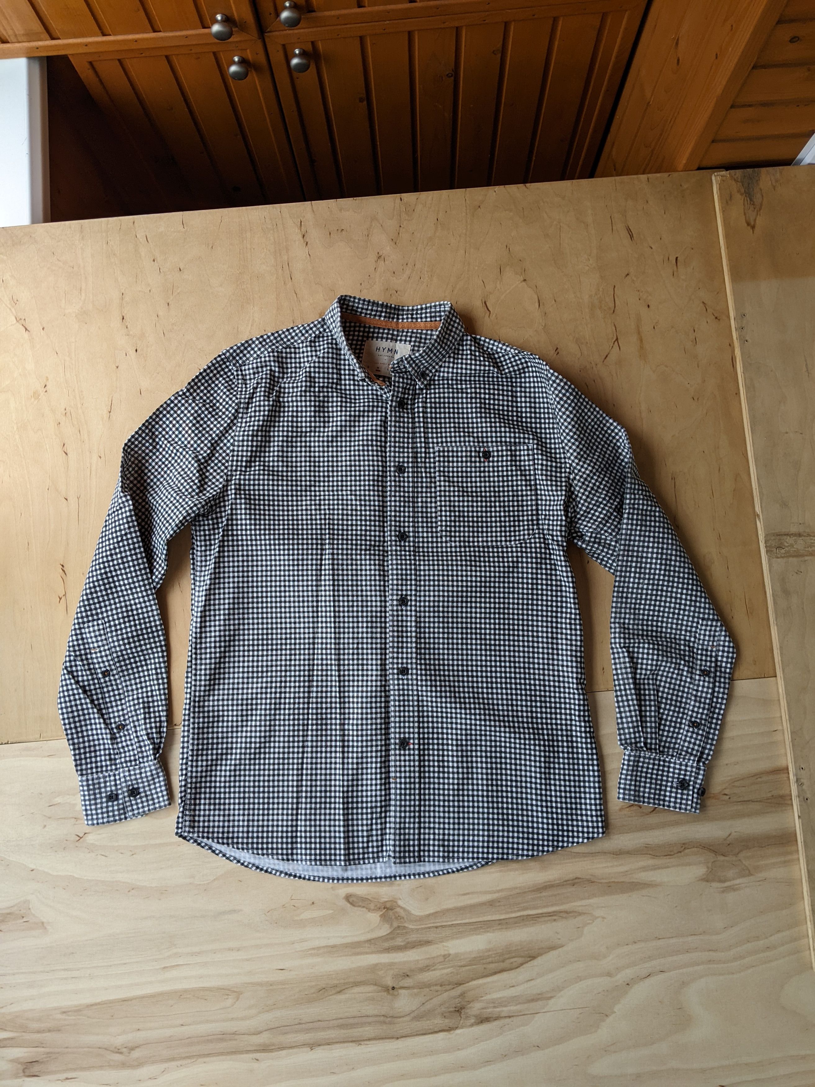 Japanese Brand HYMN London Plaid Cotton Longsleeve Shirt Size M Buzzcock Size US M / EU 48-50 / 2 - 3 Thumbnail
