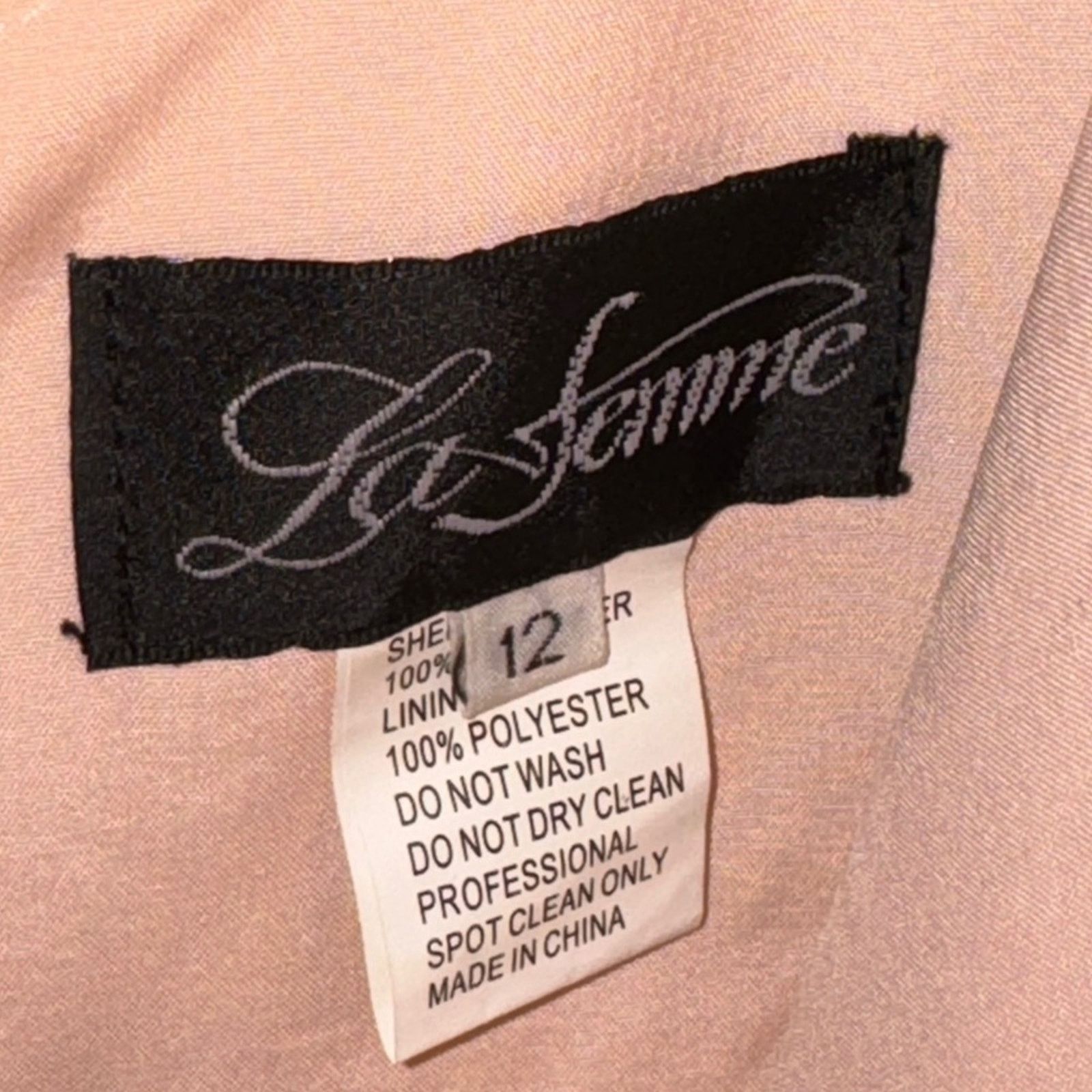 Other LA FEMME Metallic Fit & Flare Homecoming Cocktail Dress Size L / US 10 / IT 46 - 5 Thumbnail