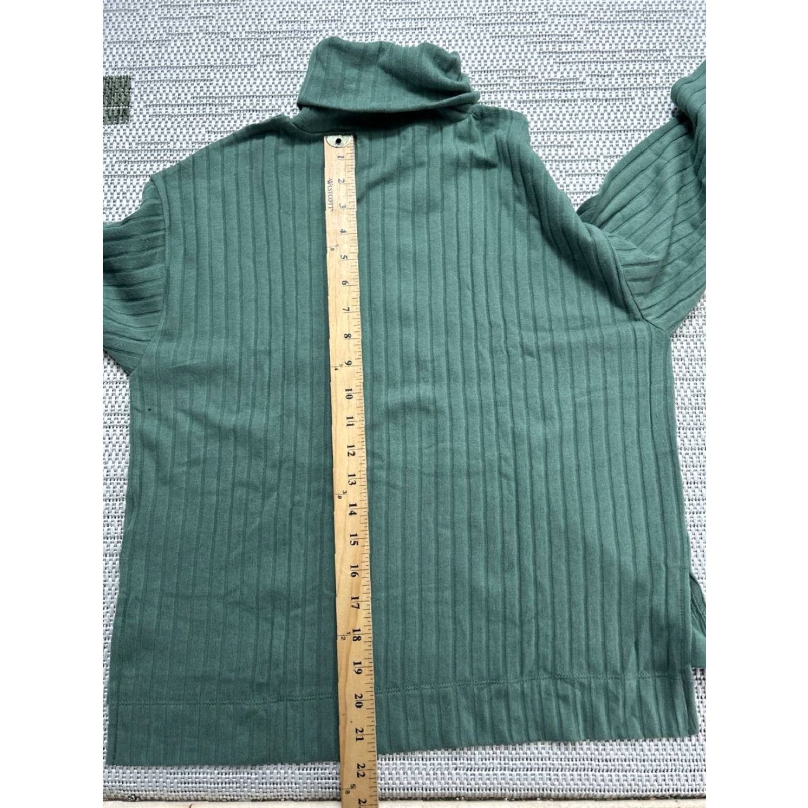 Madewell Madewell Sweater Shirt Green Cotton Blend Knit Turtleneck Womens Small Pullover Winter Casual Size S / US 4 / IT 40 - 7 Thumbnail