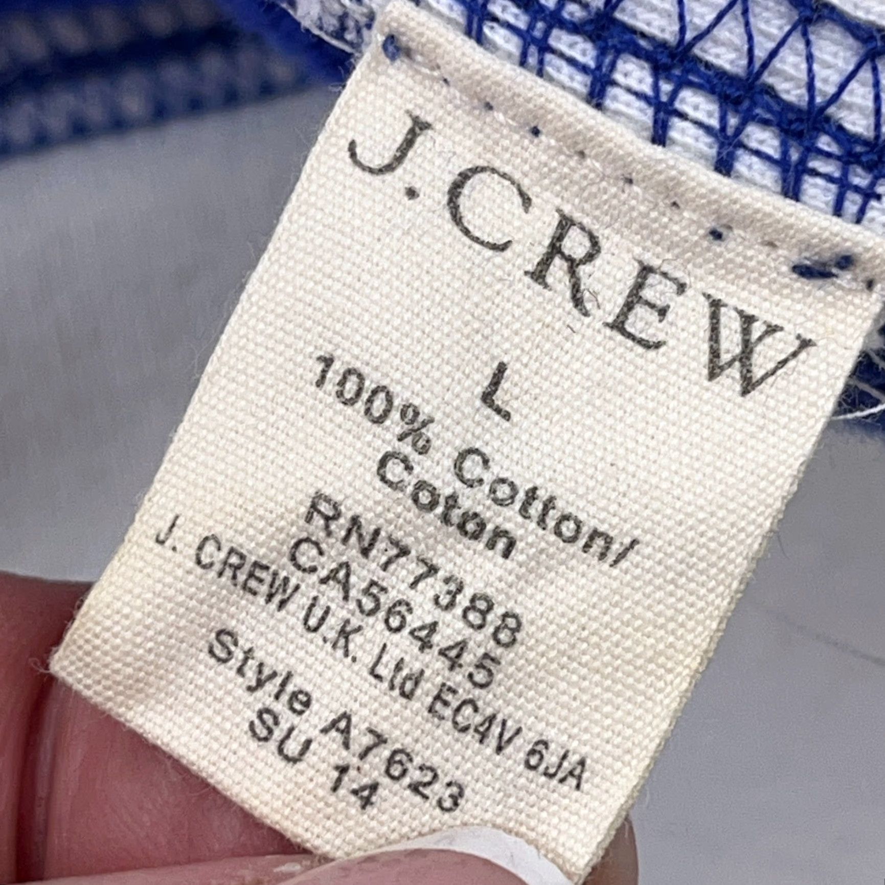 Wallace & Barnes VINTAGE Wallace & Barnes Sweatshirt Men Large Blue Crewneck Pullover Stains Classic American Retro Hipster Shirt/Top Mens L Blue Stains Size US L / EU 52-54 / 3 - 3 Thumbnail
